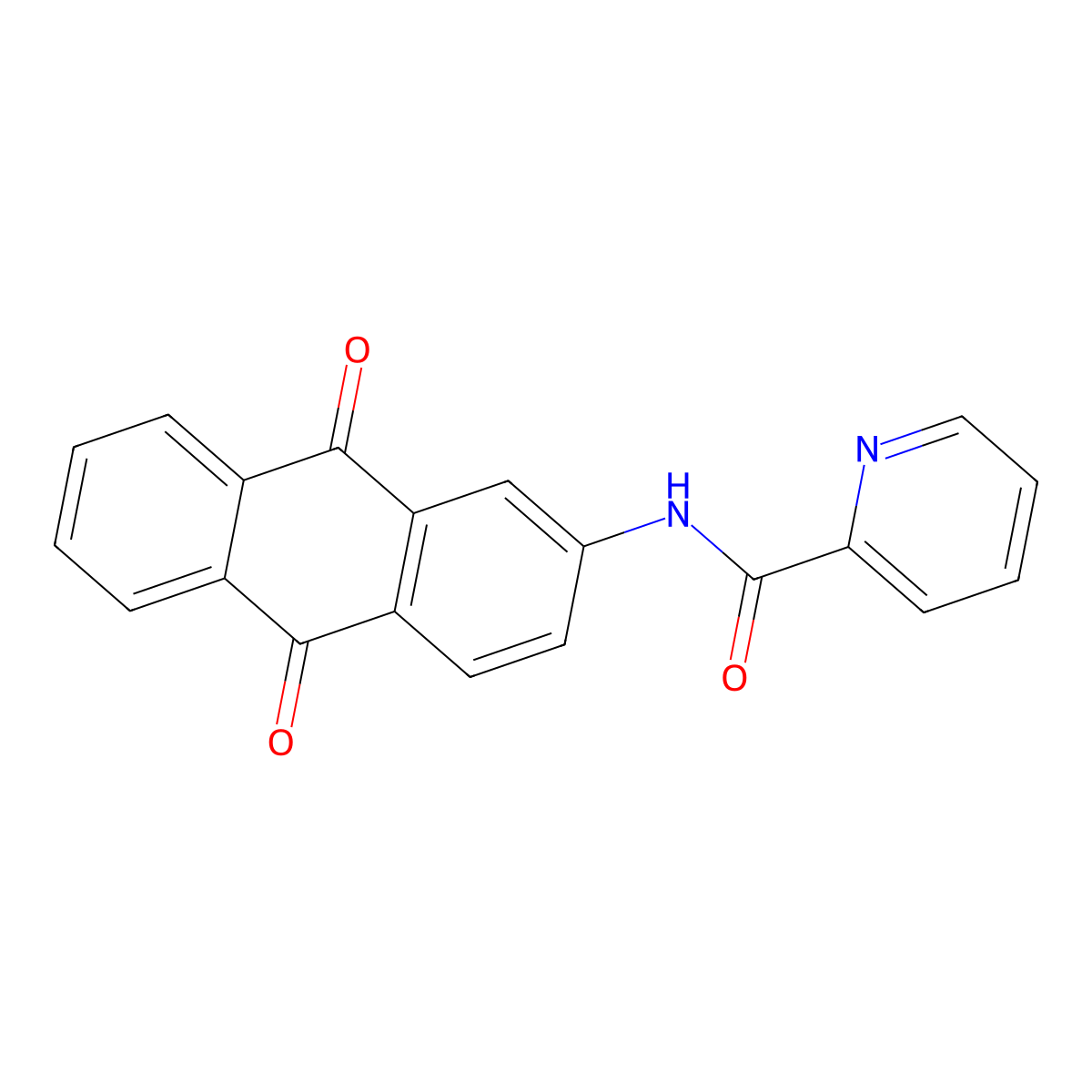 N~2~-(9,10-dioxo-9,10-dihydro-2-anthracenyl)-2-pyridinecarboxamide molecular structure, CAS 861790-45-6