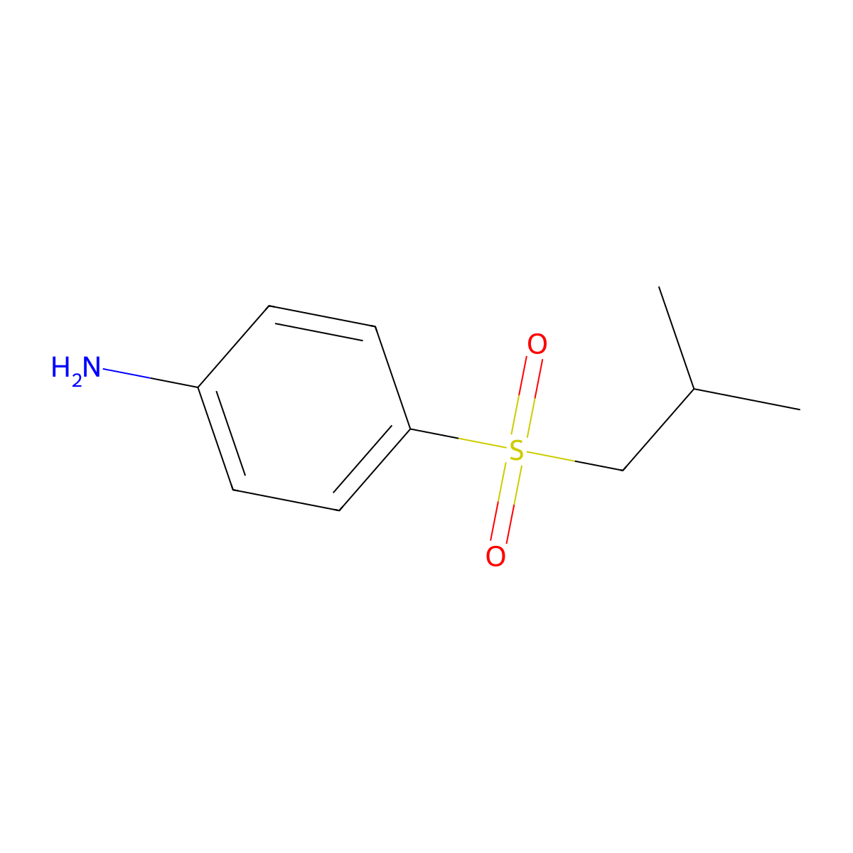 4-(2-Methylpropanesulfonyl)aniline molecular structure, CAS 861793-06-8
