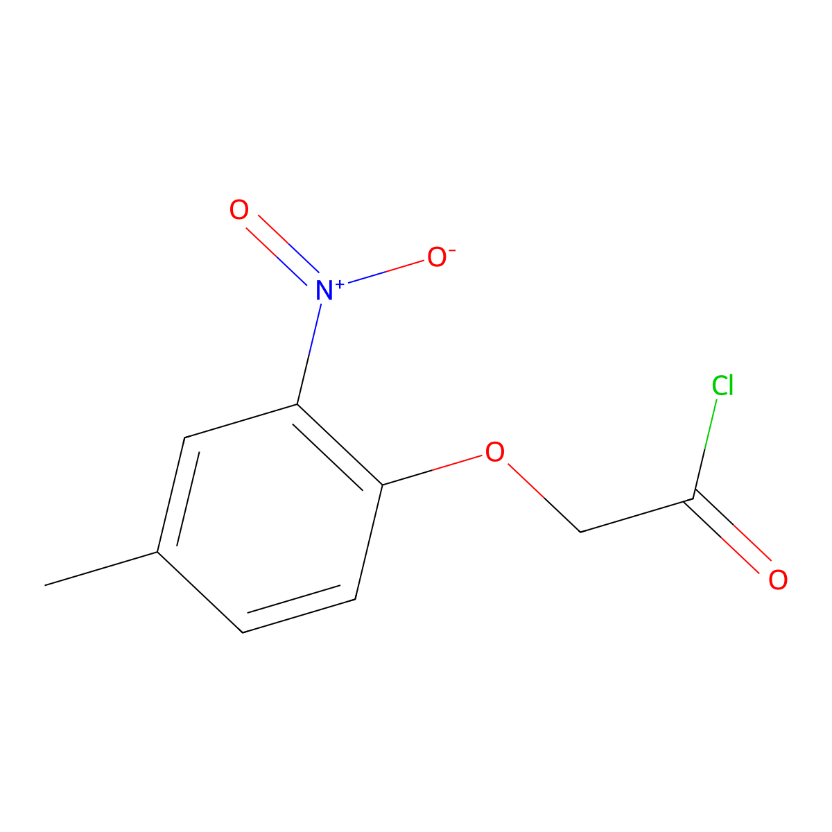 (4-Methyl-2-nitrophenoxy)acetyl chloride molecular structure, CAS 861795-53-1