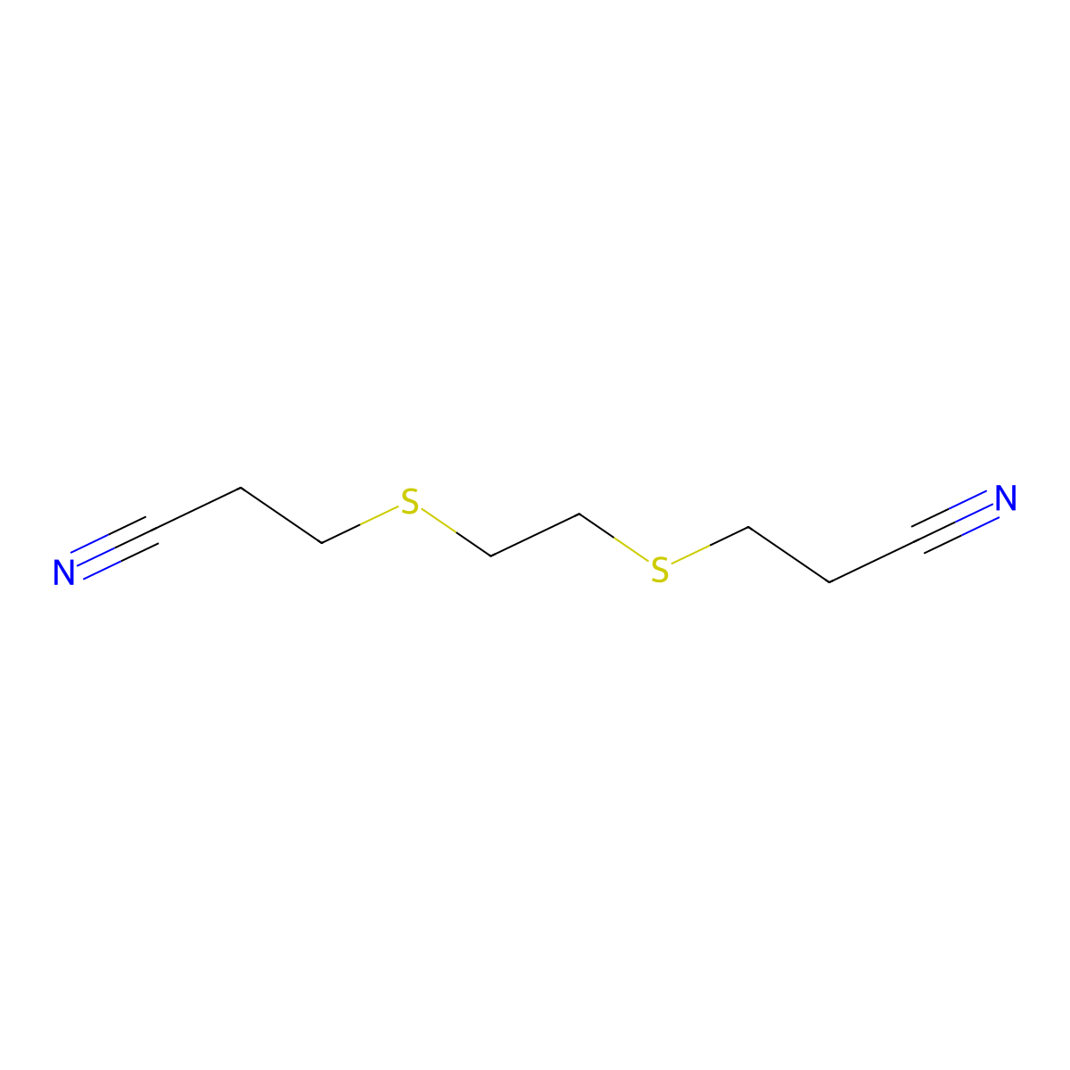 3,3'-(Ethylenedithio)dipropionitrile molecular structure, CAS 86180-54-3