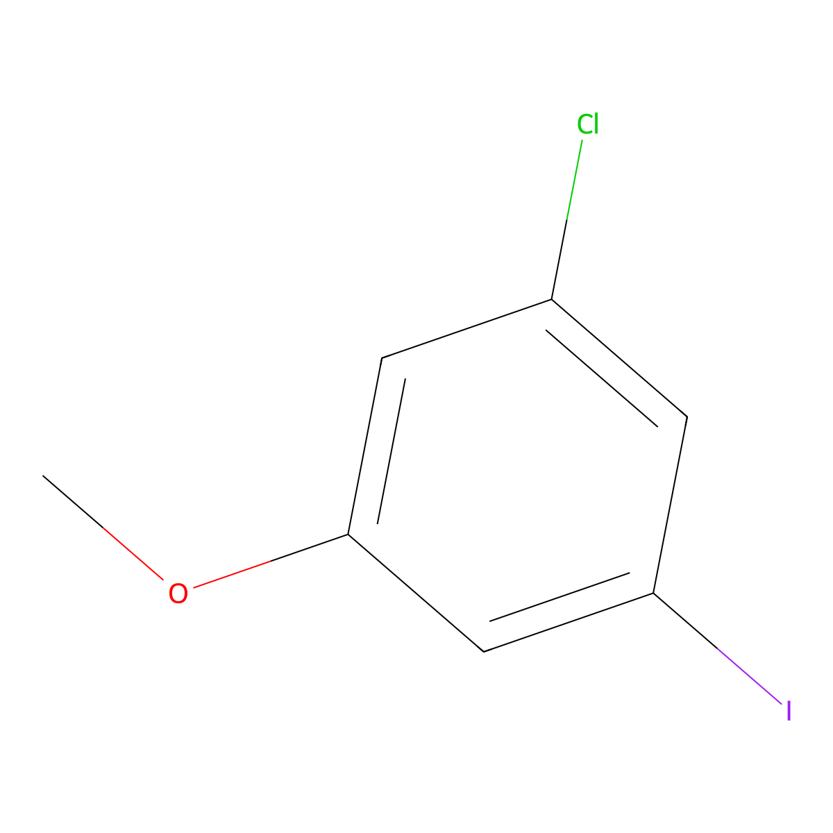 3-Chloro-5-iodoanisole molecular structure, CAS 861800-86-4