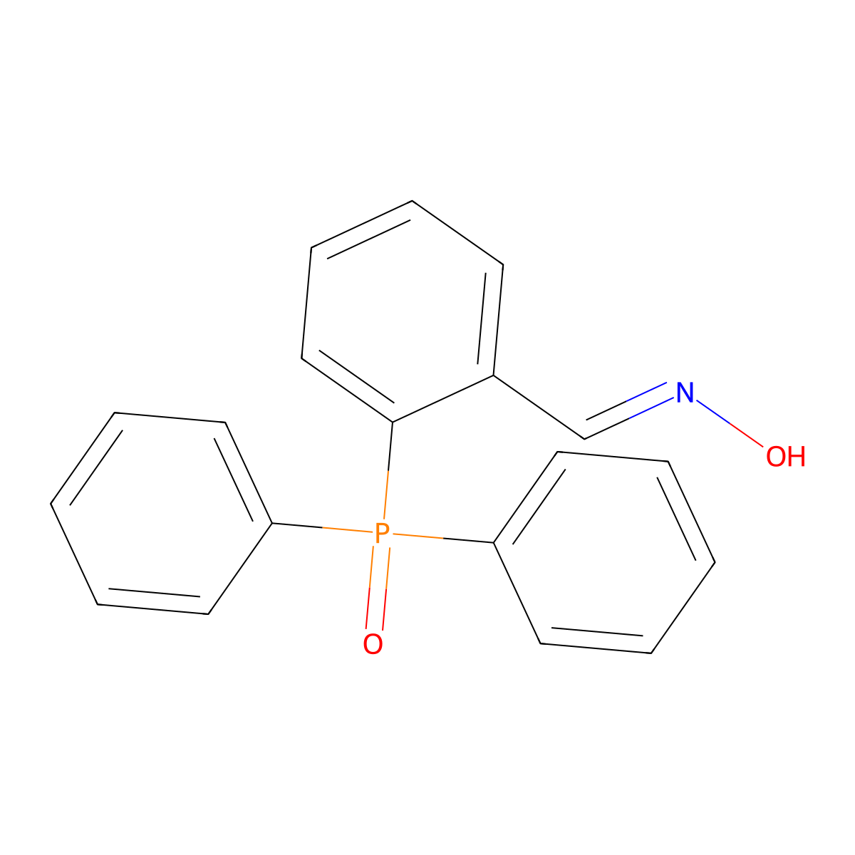 N-{[2-(Diphenylphosphoroso)phenyl]methylidene}hydroxylamine molecular structure, CAS 861805-94-9