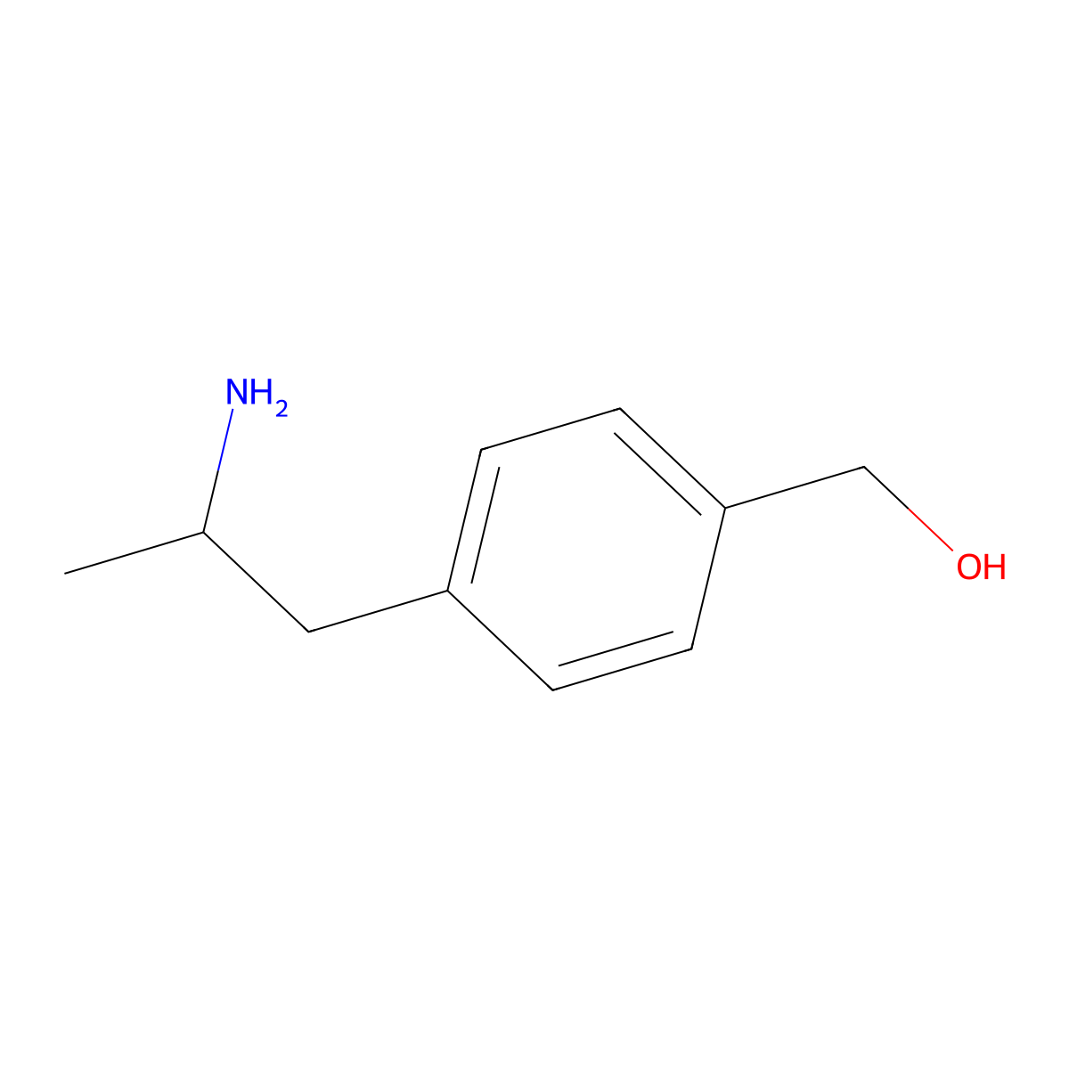 [4-(2-Aminopropyl)phenyl]methanol molecular structure, CAS 861840-16-6