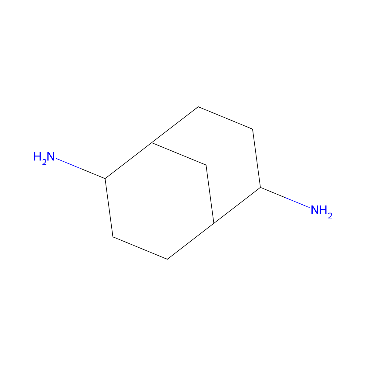 Bicyclo[3.3.1]nonane-2,6-diamine molecular structure, CAS 861869-40-1