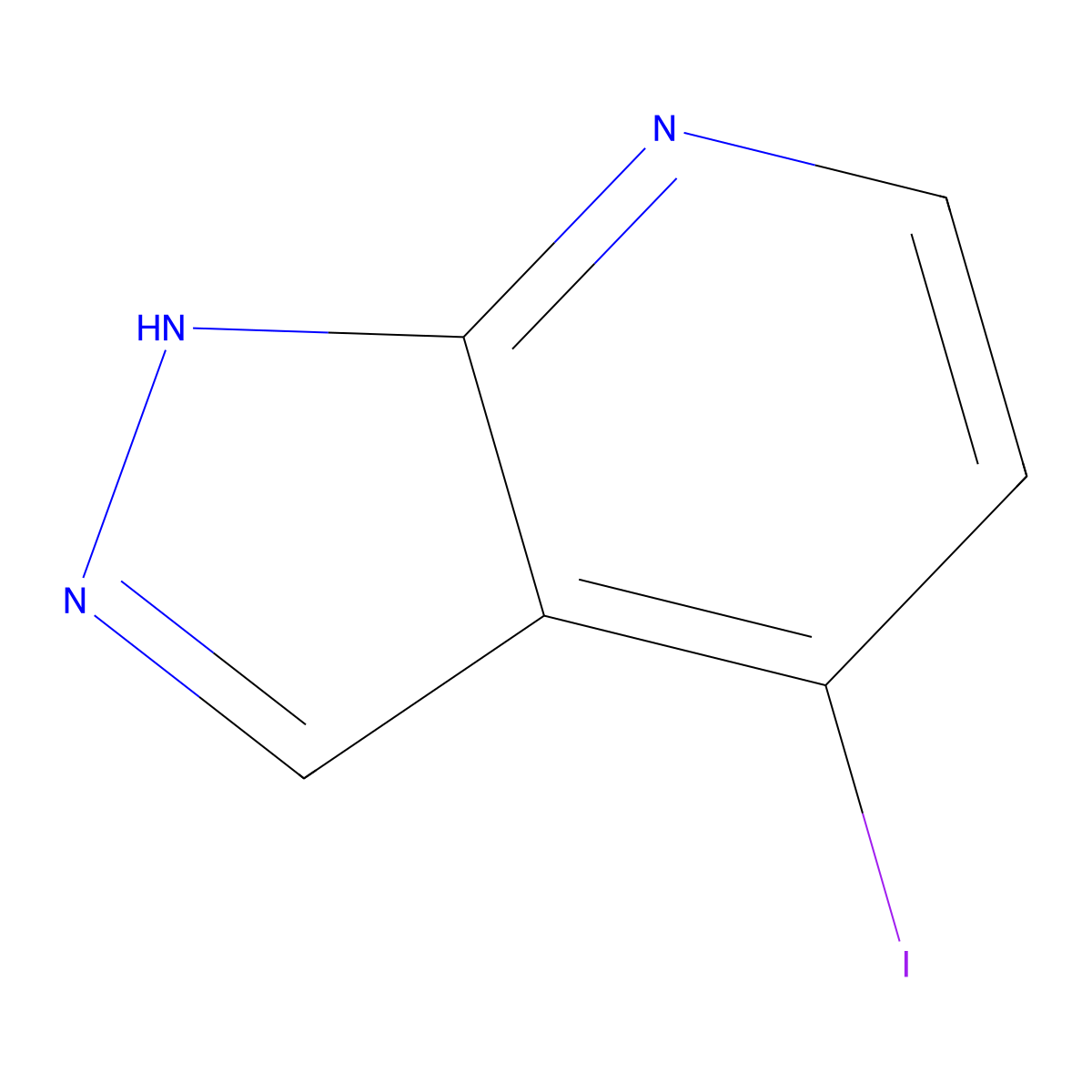 4-Iodo-1H-pyrazolo[3,4-b]pyridine molecular structure, CAS 861881-02-9