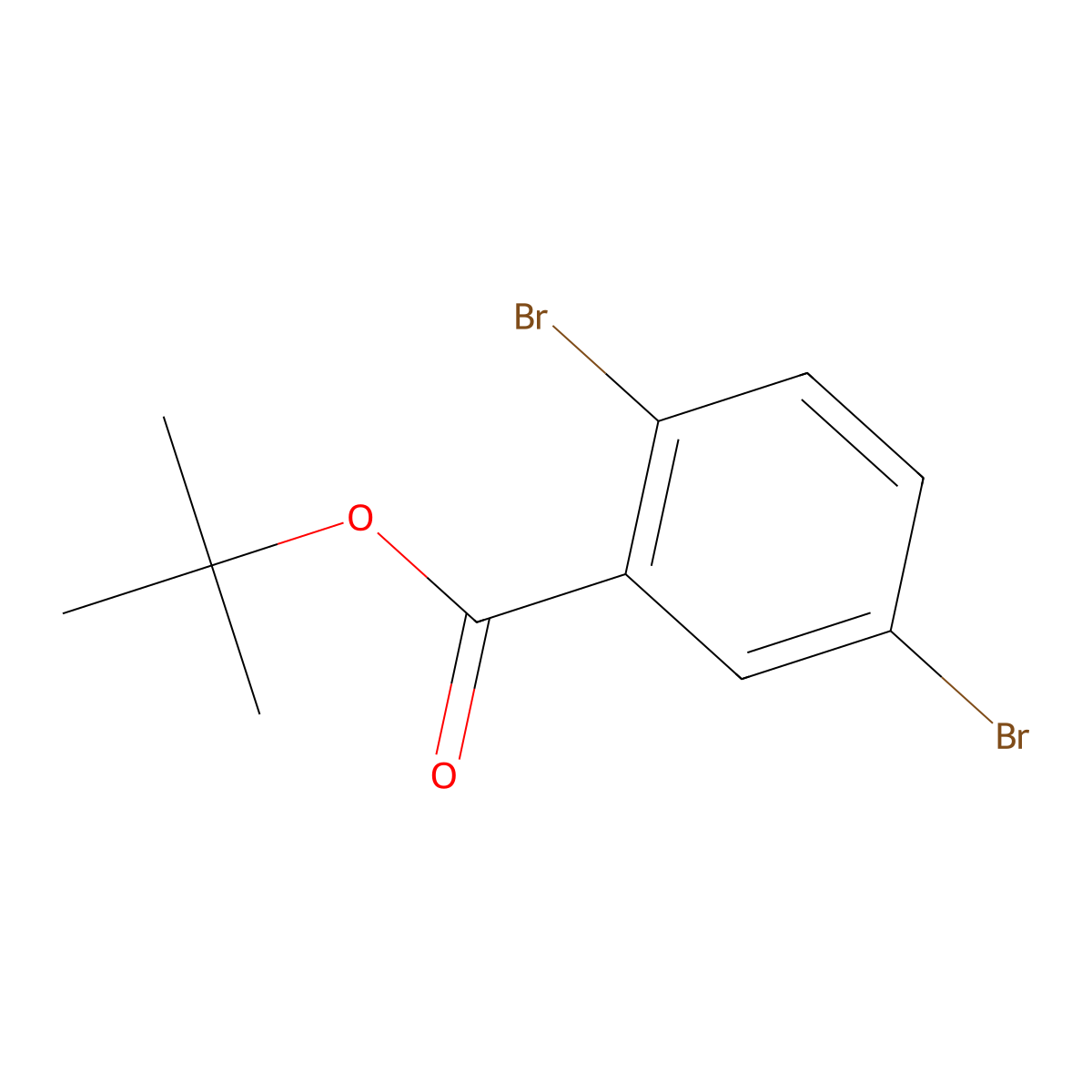 Tert-butyl 2,5-dibromobenzoate molecular structure, CAS 861882-69-1