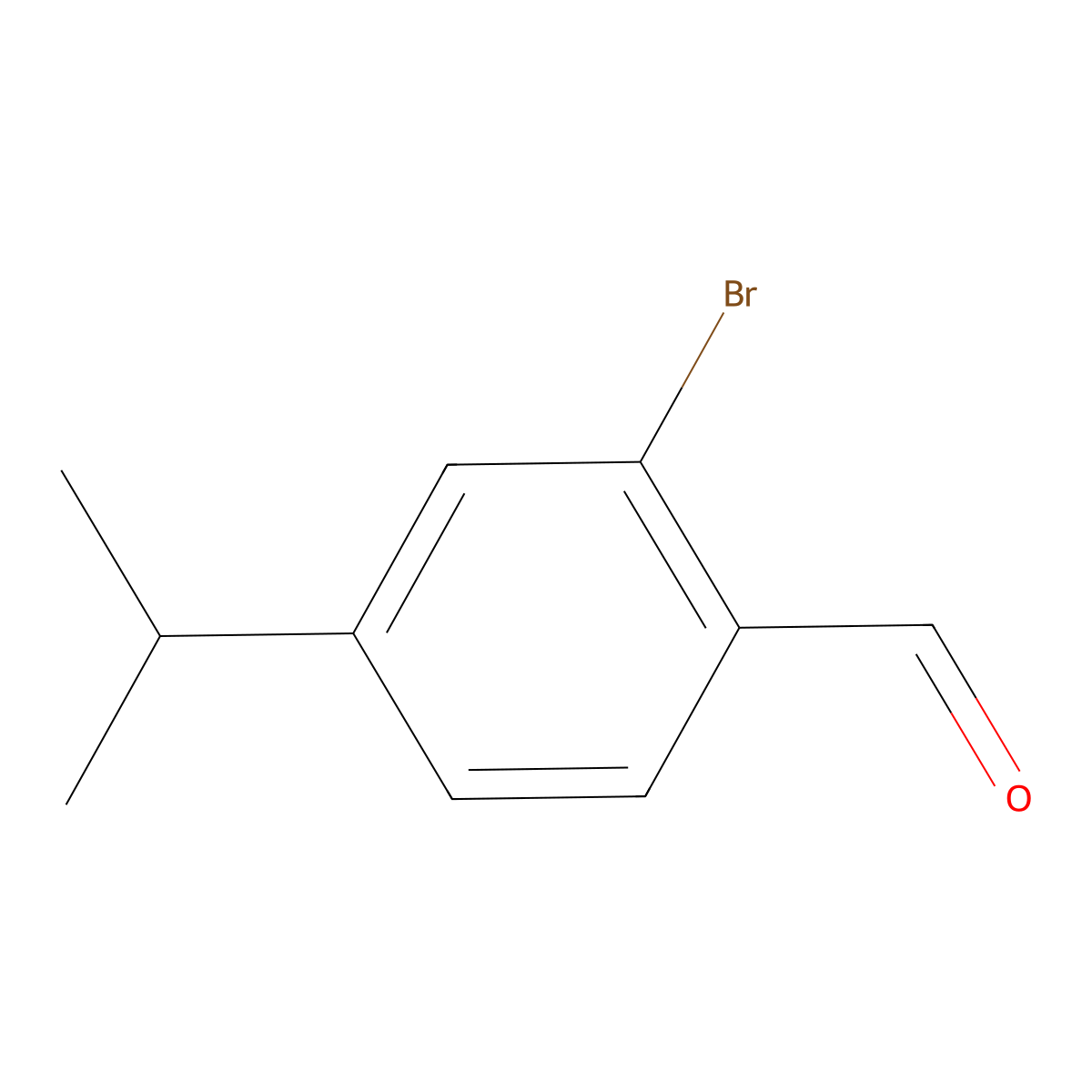 2-Bromo-4-isopropylbenzaldehyde molecular structure, CAS 861897-63-4
