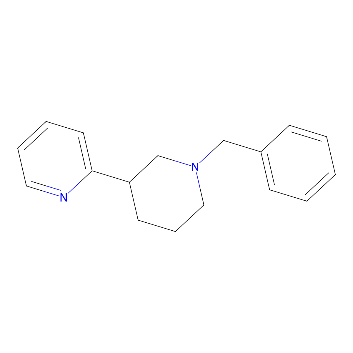 2-(1-Benzylpiperidin-3-yl)pyridine molecular structure, CAS 861907-77-9