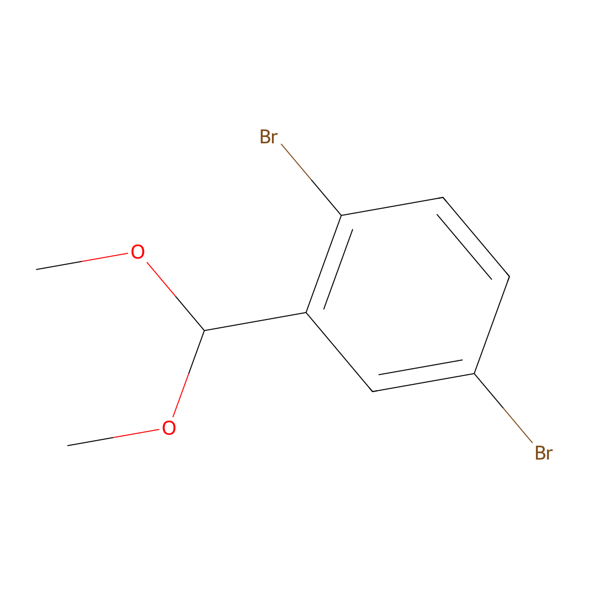 1,4-Dibromo-2-(dimethoxymethyl)benzene molecular structure, CAS 861928-15-6