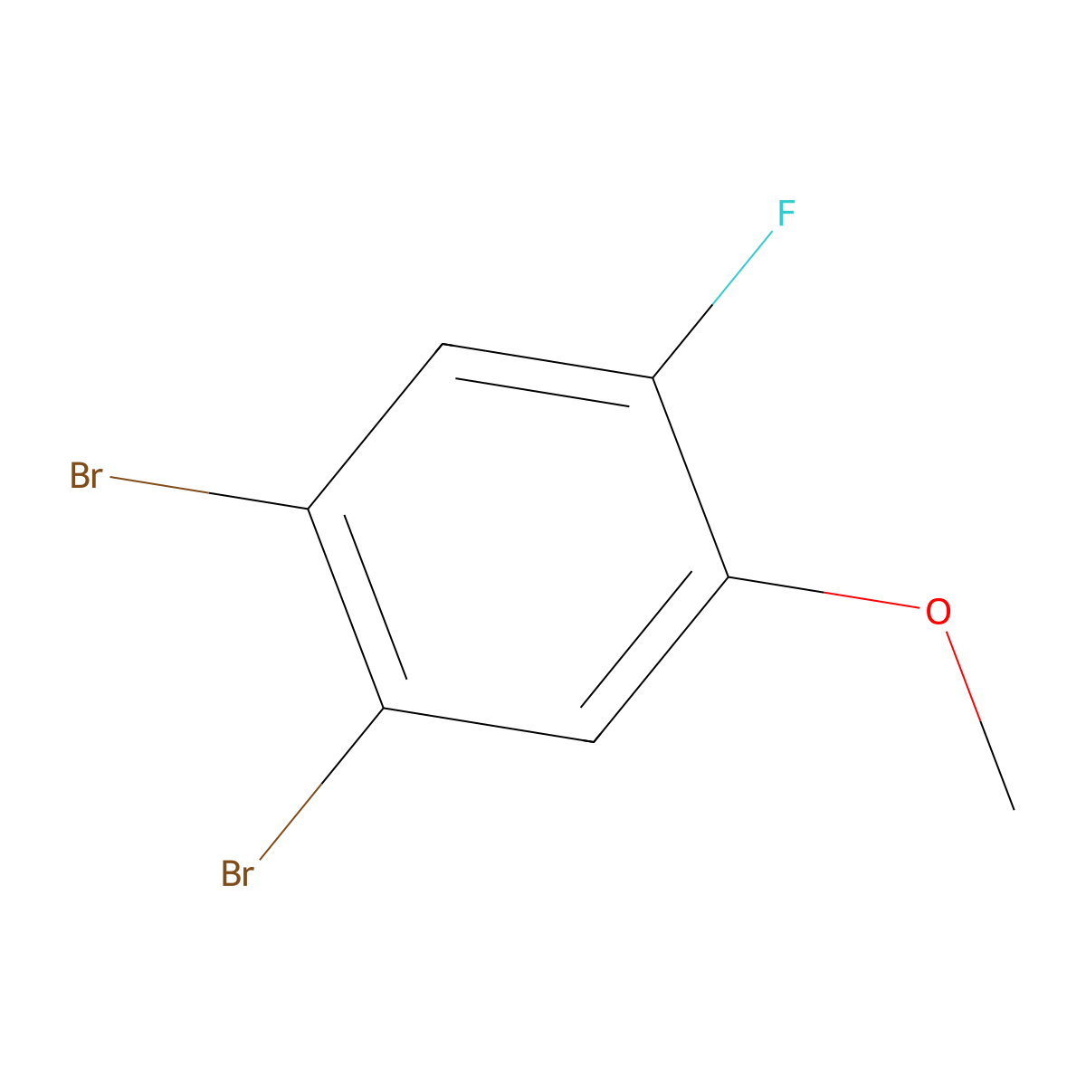 4,5-Dibromo-2-fluoroanisol molecular structure, CAS 861928-19-0