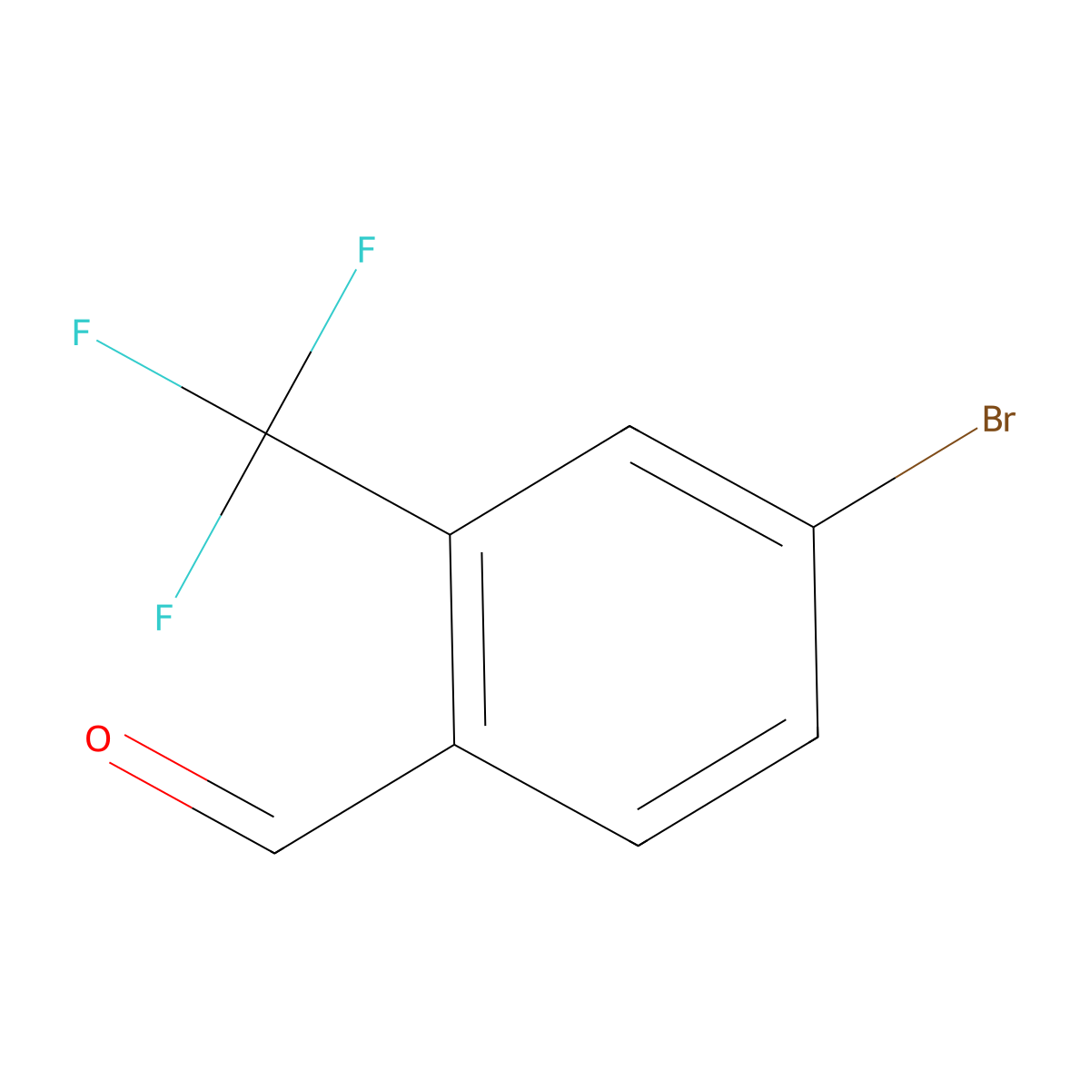 4-Bromo-2-(trifluoromethyl)benzaldehyde molecular structure, CAS 861928-27-0