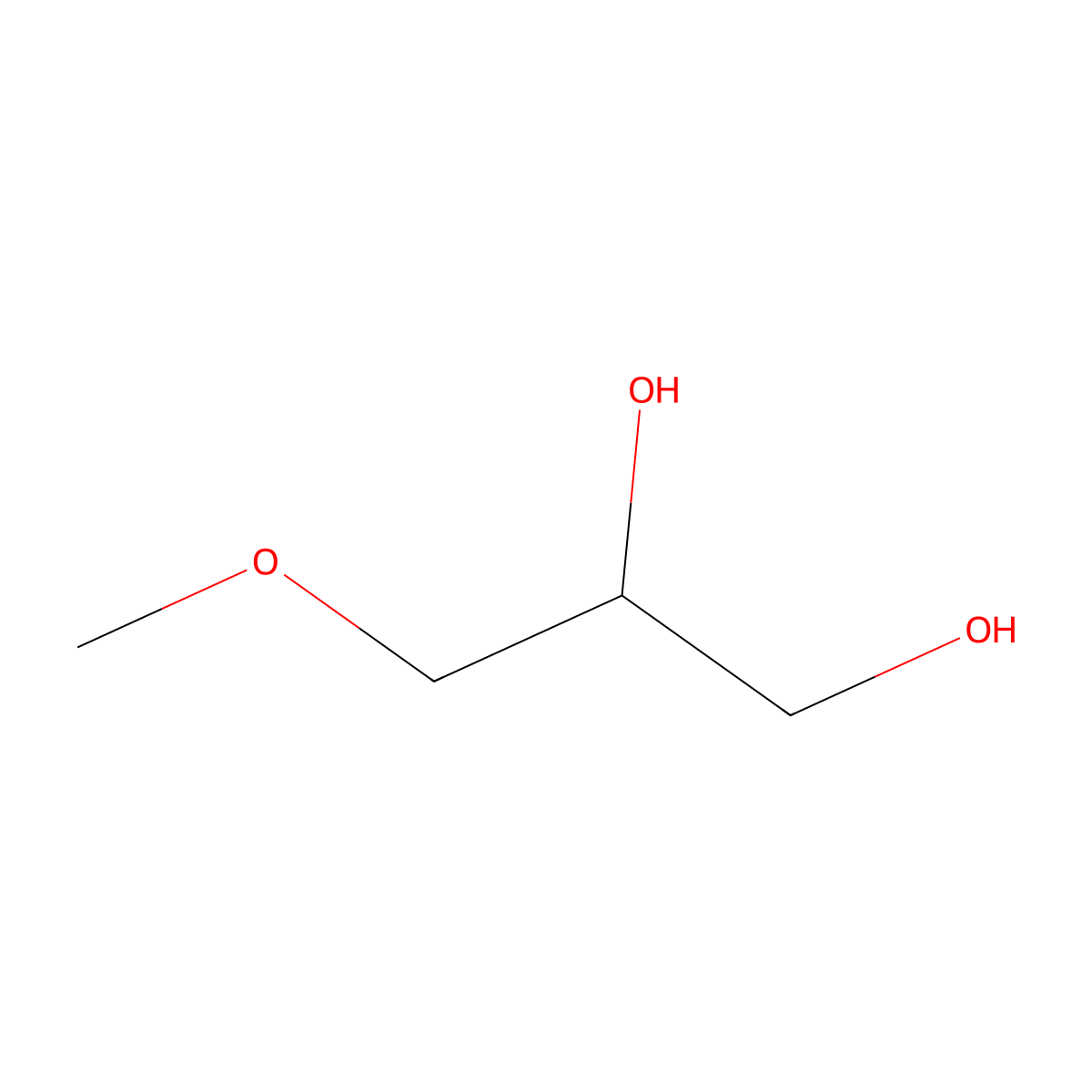 (2R)-3-methoxypropane-1,2-diol molecular structure, CAS 86195-49-5