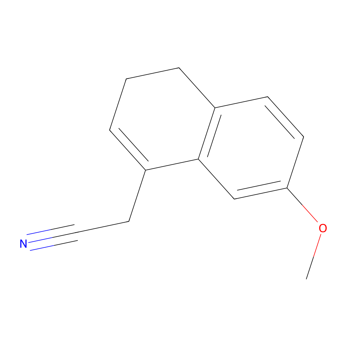 (7-Methoxy-3,4-dihydronaphthalen-1-yl)acetonitrile molecular structure, CAS 861960-34-1