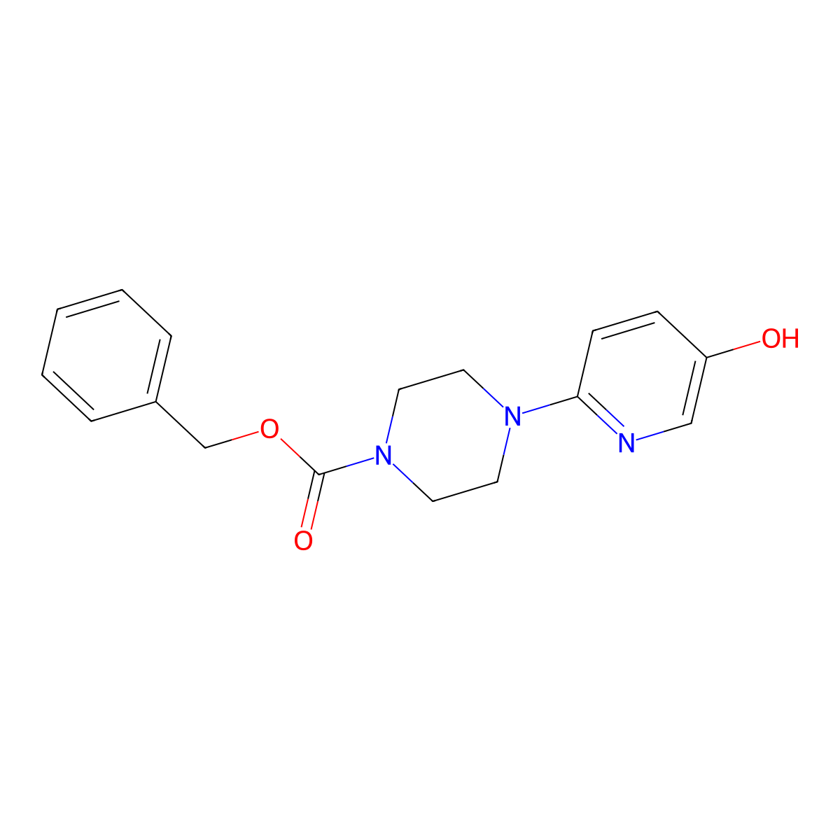 4-(5-Hydroxypyridin-2-YL)piperazine-1-carboxylic acid benzyl ester molecular structure, CAS 861966-16-7