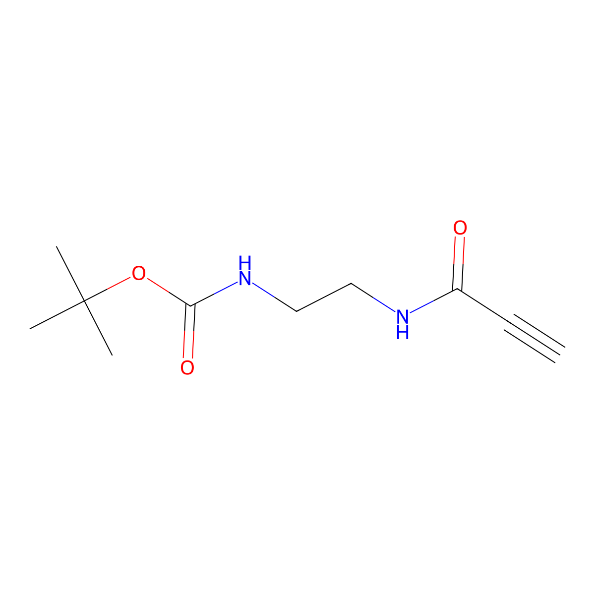tert-butyl N-[2-(prop-2-ynamido)ethyl]carbamate molecular structure, CAS 861967-86-4