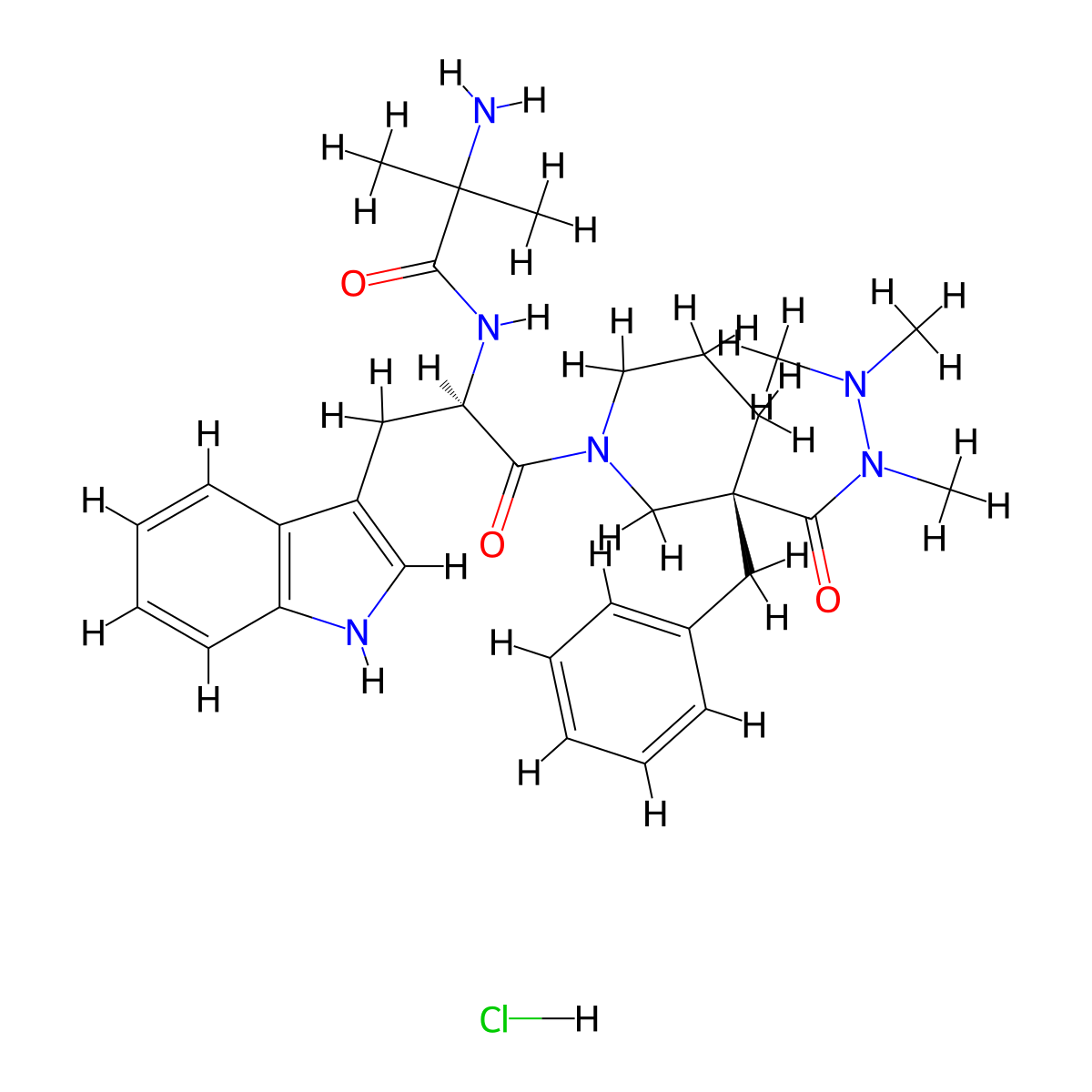 Anamorelin Hydrochloride molecular structure, CAS 861998-00-7