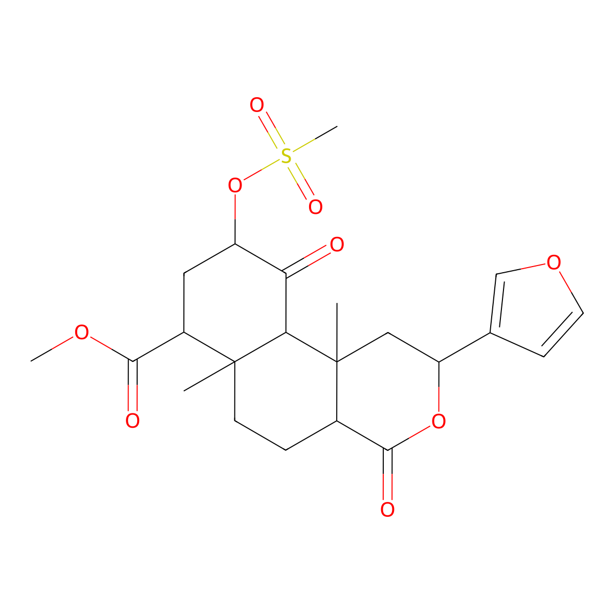Mesyl Salvinorin B molecular structure, CAS 862073-79-8