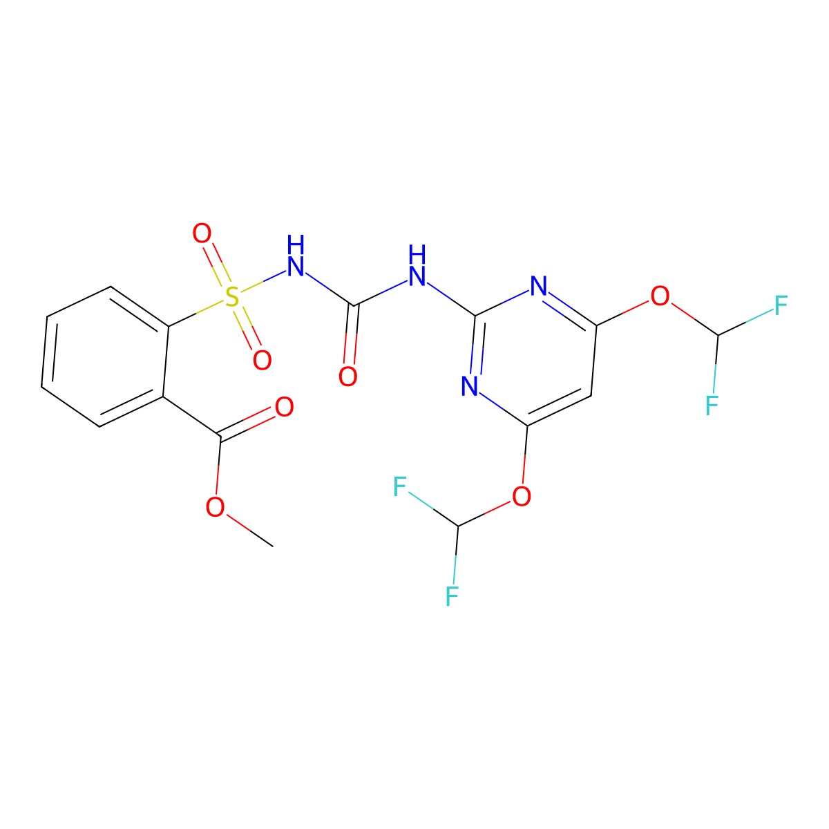 Primisulfuron-methyl molecular structure, CAS 86209-51-0