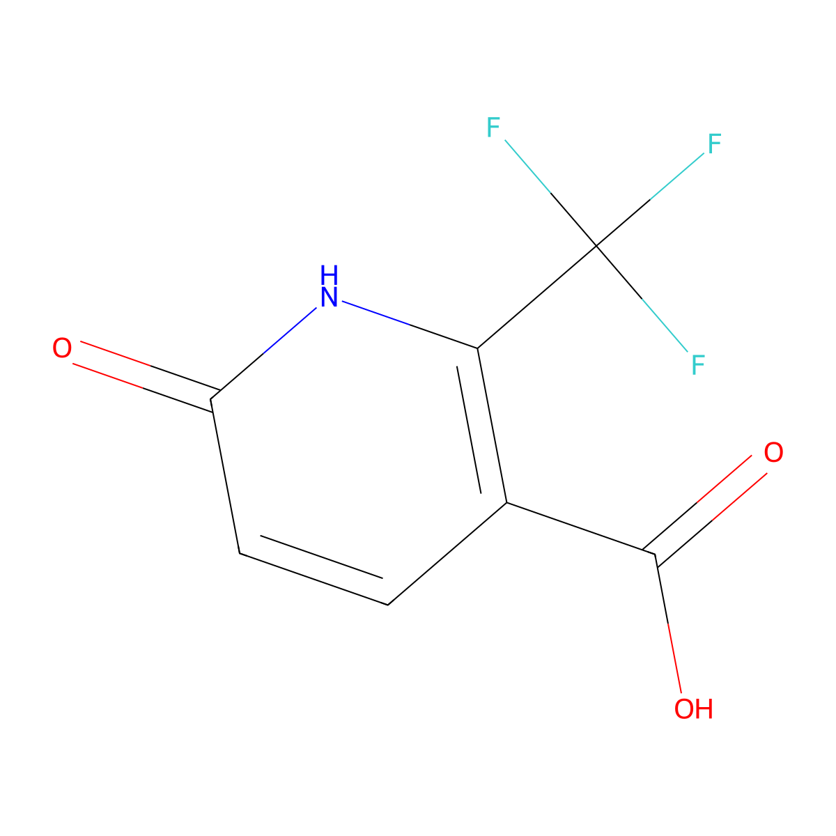 6-Hydroxy-2-(trifluoromethyl)nicotinic acid molecular structure, CAS 862111-58-8
