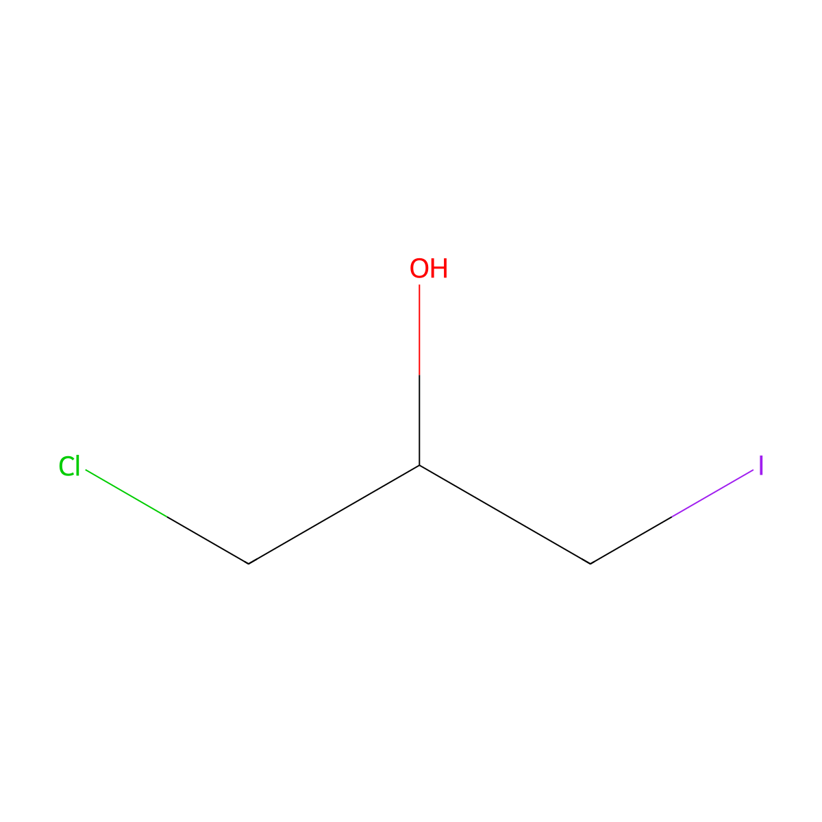 (2S)-1-chloro-3-iodo-propan-2-ol molecular structure, CAS 862113-07-3