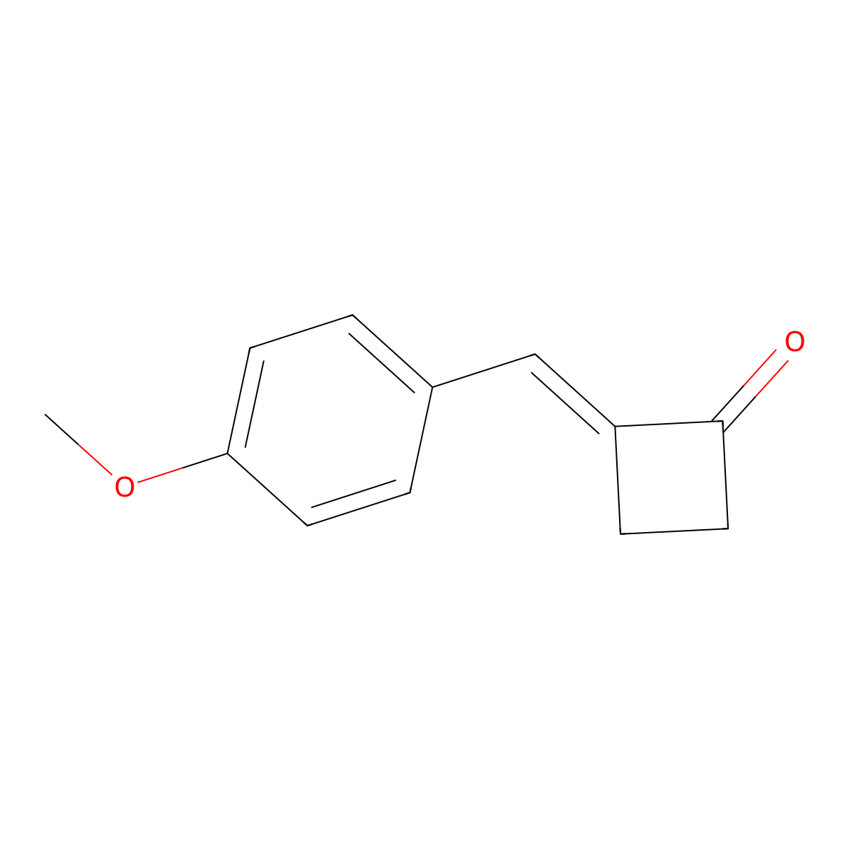 2-(4-Methoxybenzylidene)cyclobutanone molecular structure, CAS 862124-12-7