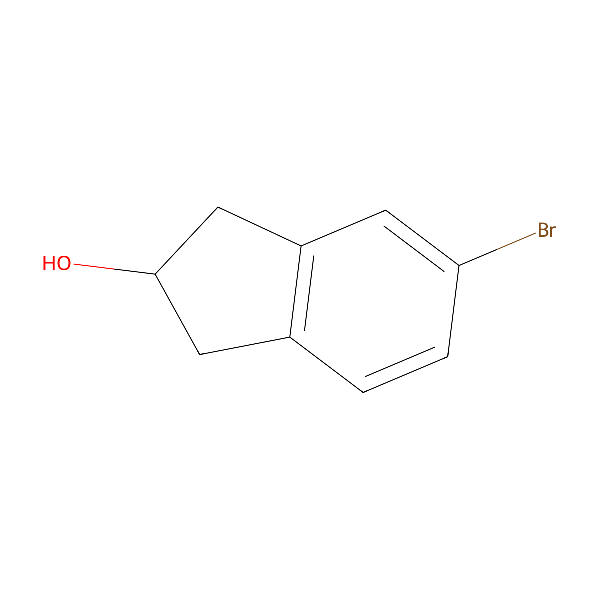 5-Bromoindan-2-ol molecular structure, CAS 862135-61-3