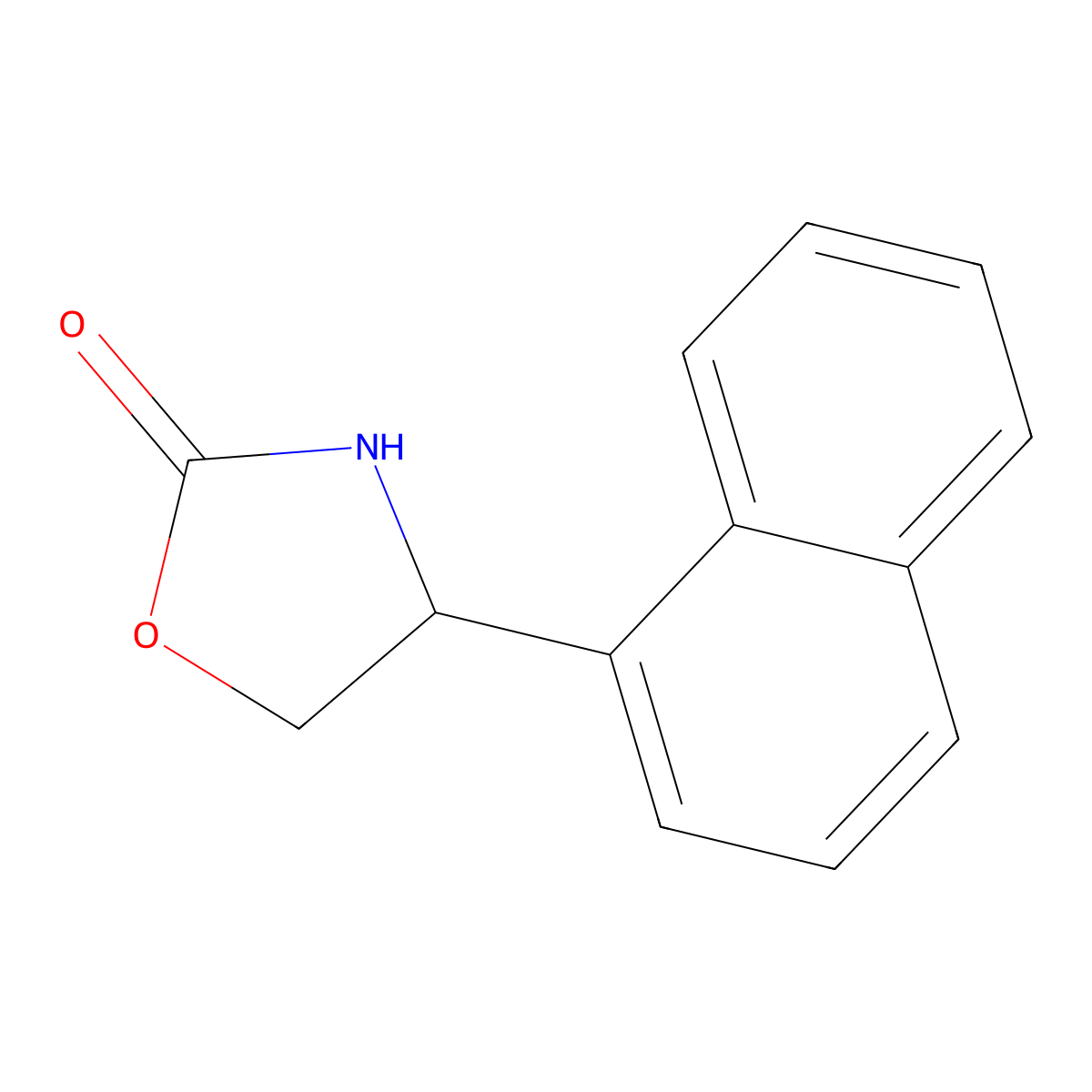 4-(Naphthalen-1-yl)-1,3-oxazolidin-2-one molecular structure, CAS 86217-40-5