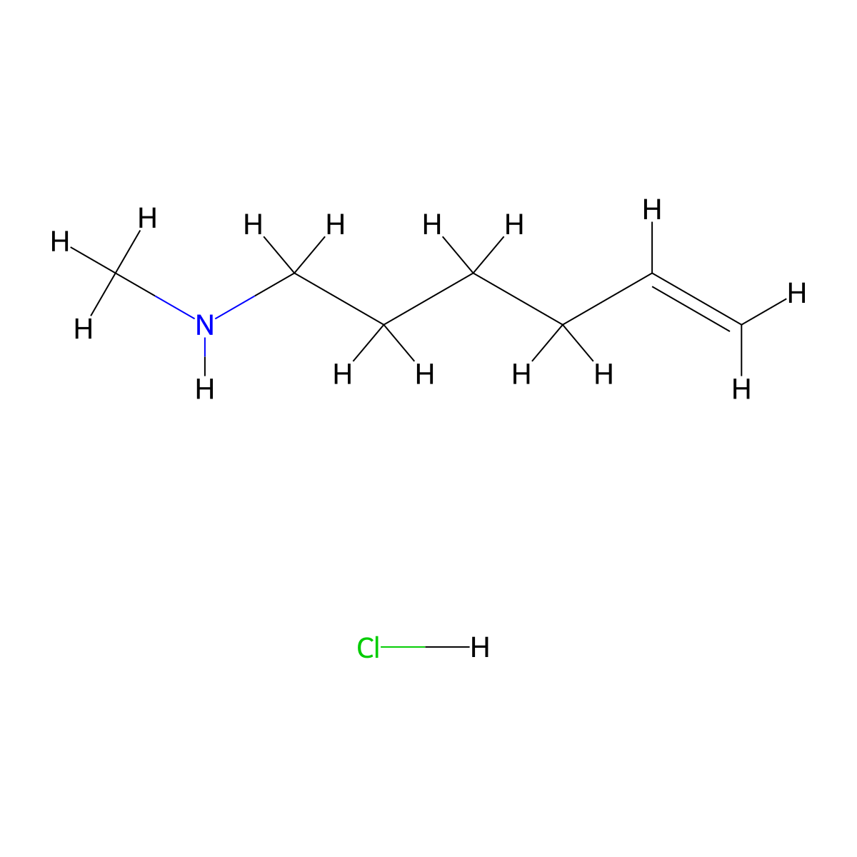 N-Methylhex-5-en-1-amine hydrochloride molecular structure, CAS 862175-17-5