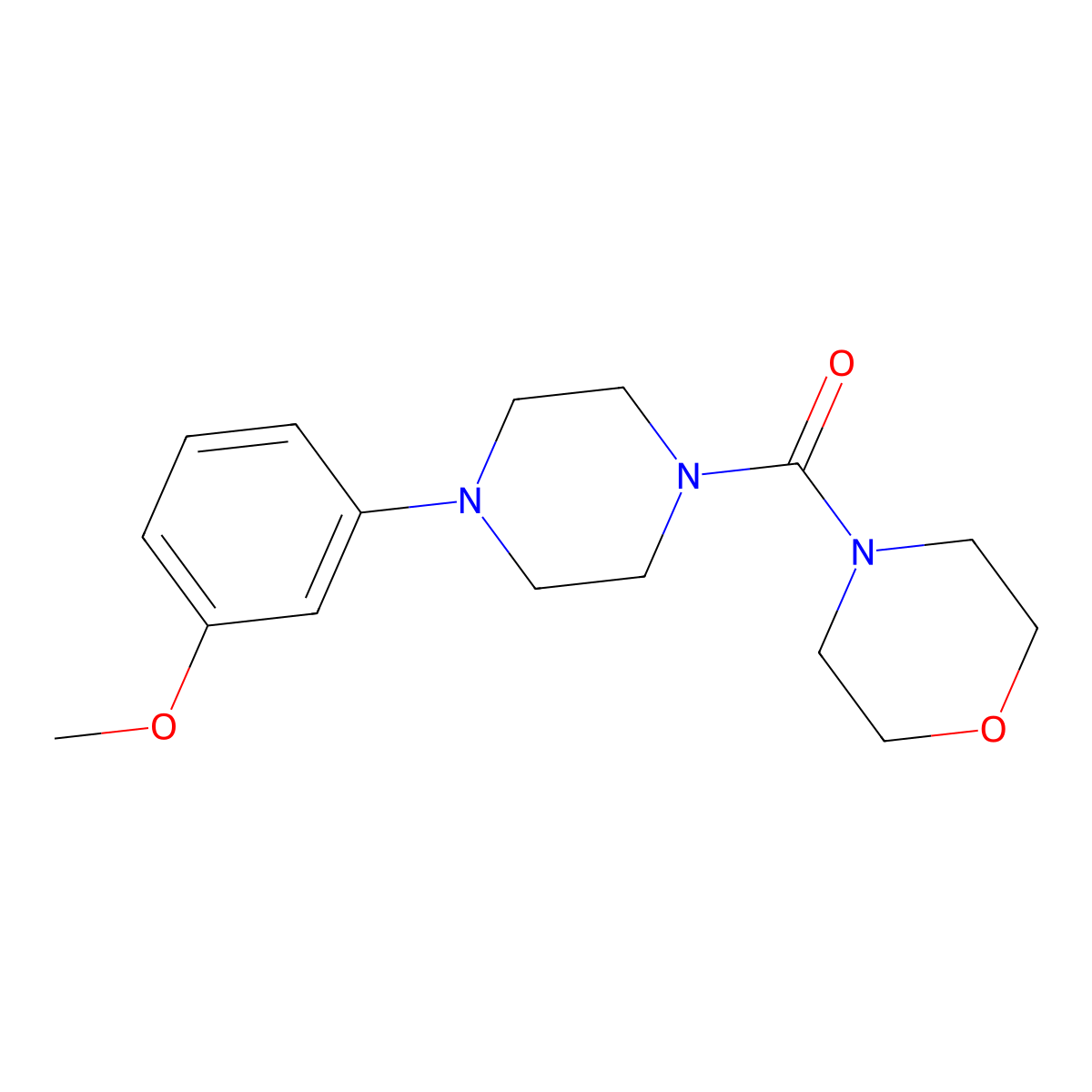 [4-(3-Methoxyphenyl)piperazin-1-yl]-morpholin-4-ylmethanone molecular structure, CAS 862199-05-1