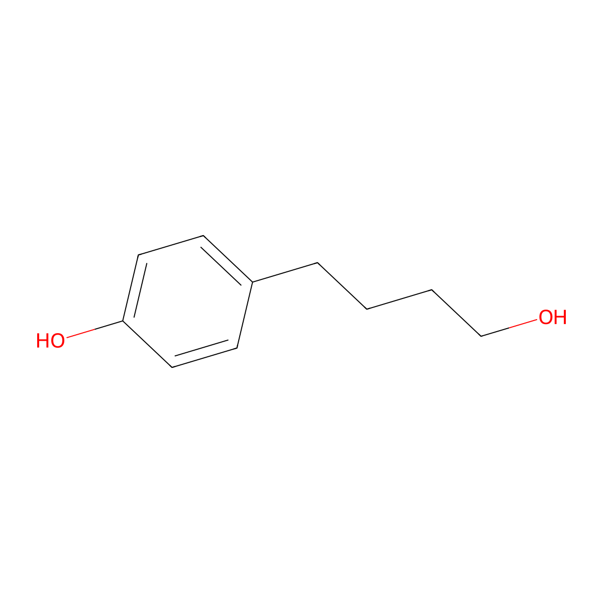 4-(4-Hydroxybutyl)phenol molecular structure, CAS 86223-05-4