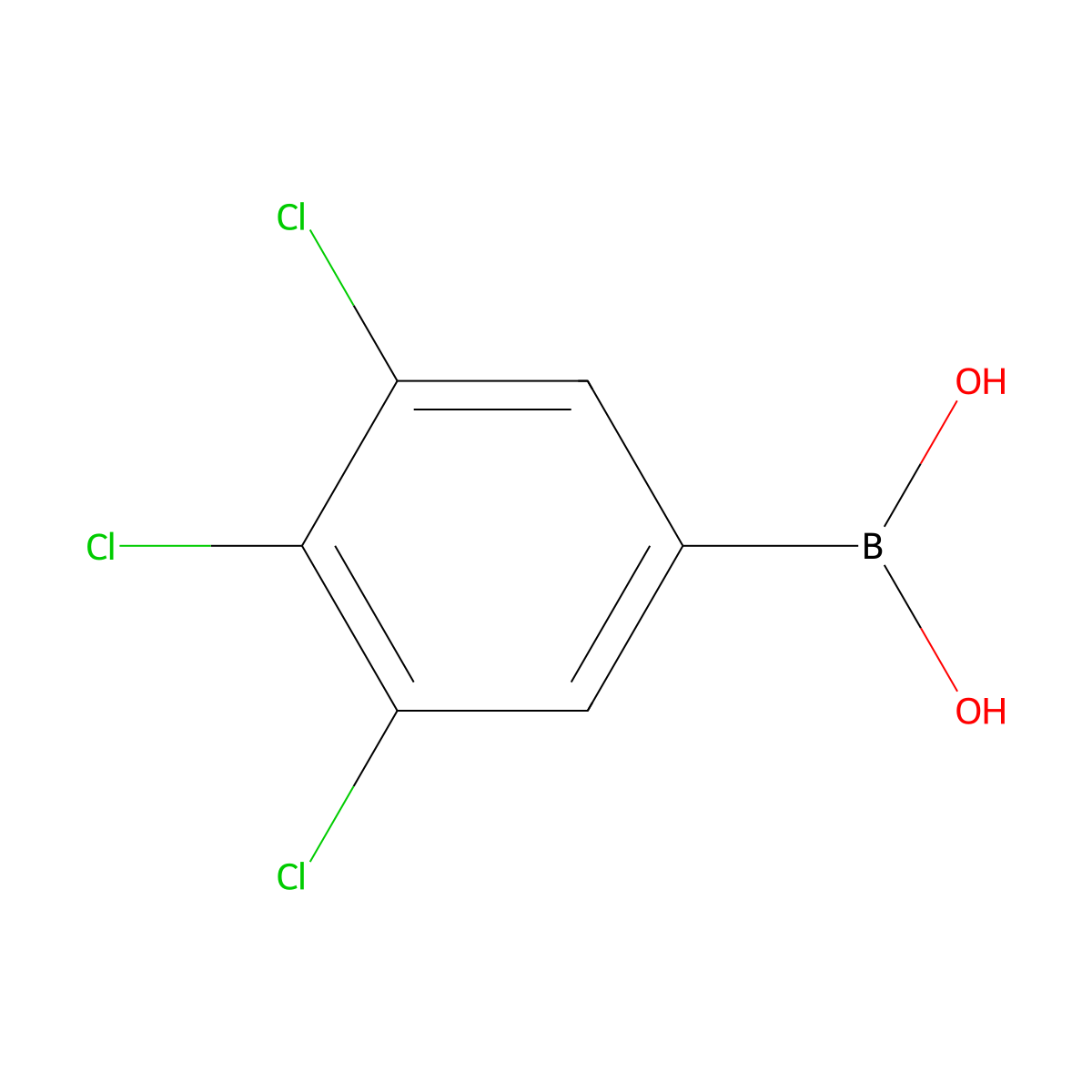 3,4,5-Trichlorophenylboronic acid molecular structure, CAS 862248-93-9