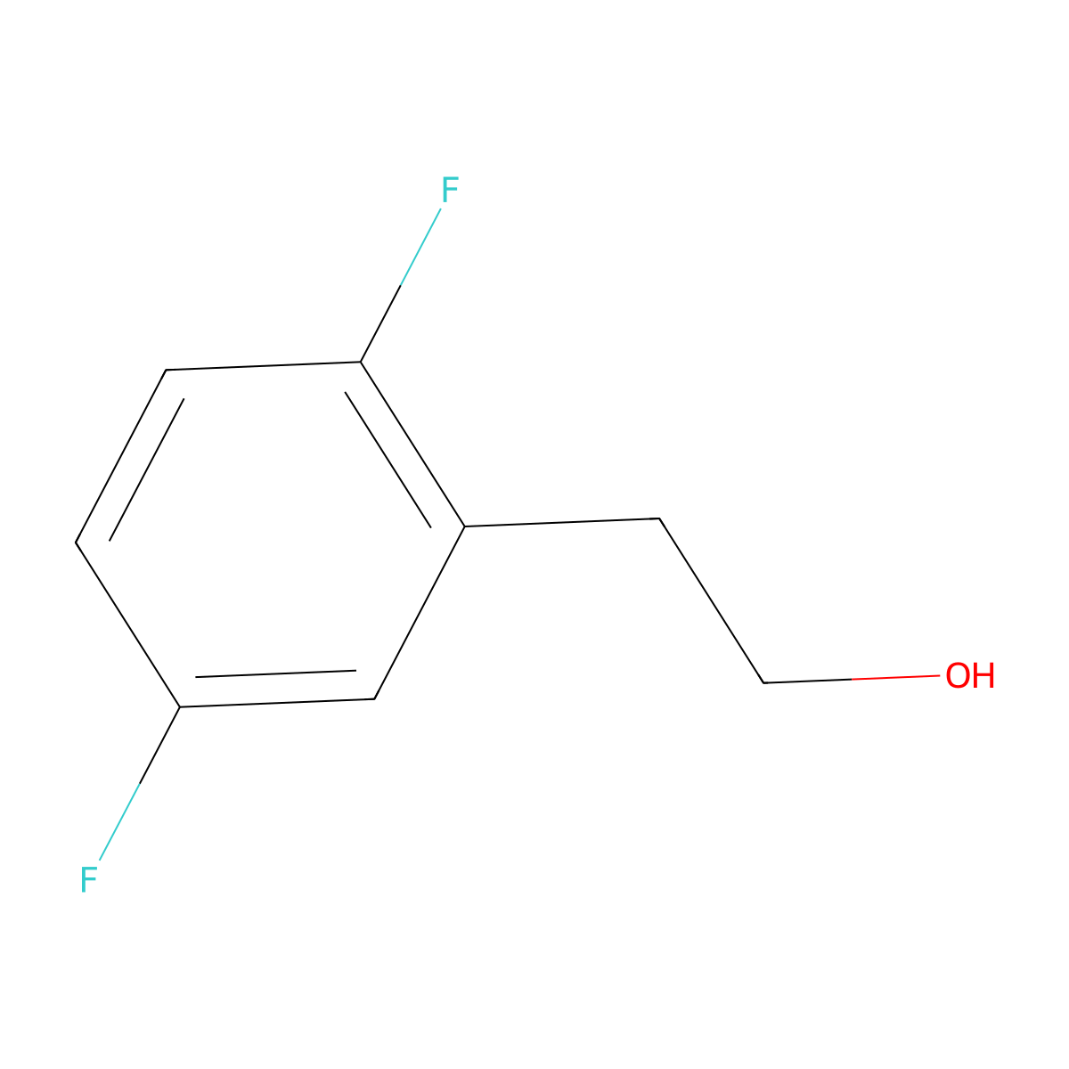 2-(2,5-Difluorophenyl)ethanol molecular structure, CAS 862255-56-9