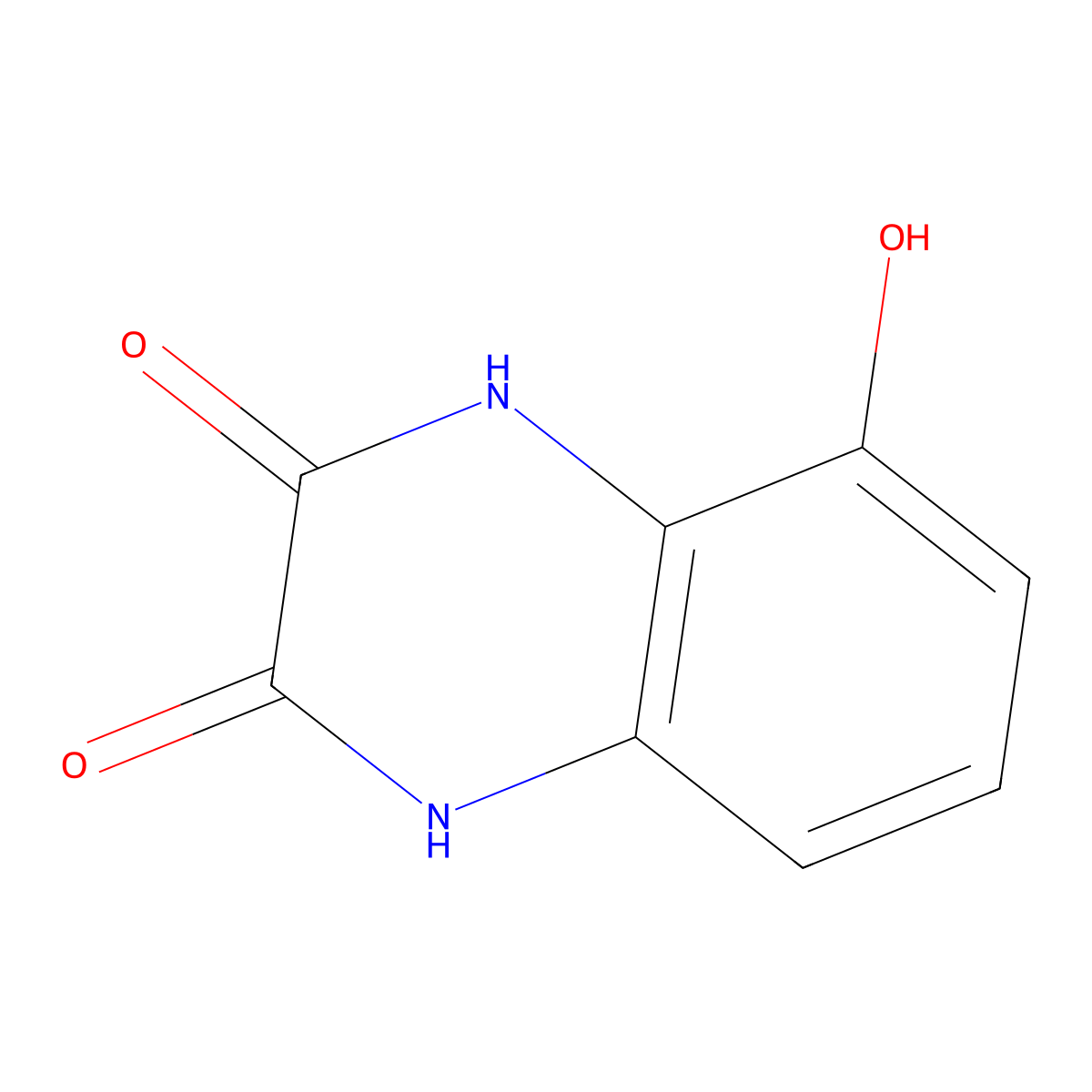5-Hydroxy-1,4-dihydroquinoxaline-2,3-dione molecular structure, CAS 862270-94-8