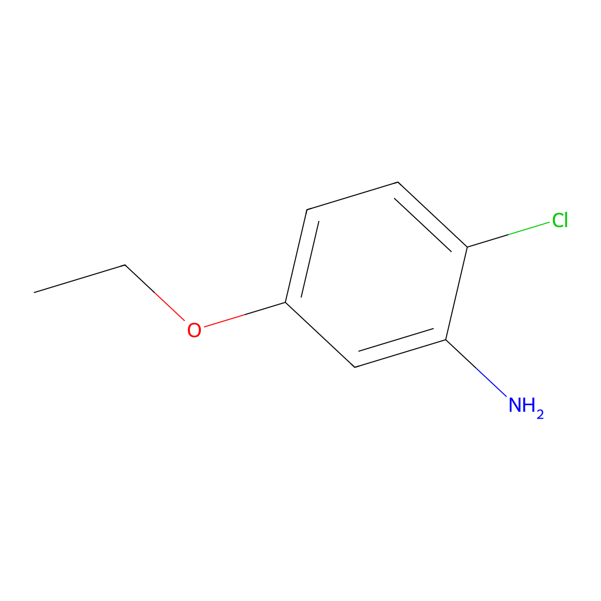 2-Chloro-5-ethoxyaniline molecular structure, CAS 862288-98-0