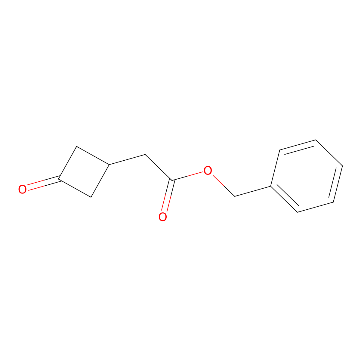 Benzyl (3-oxocyclobutyl)acetate molecular structure, CAS 862307-21-9