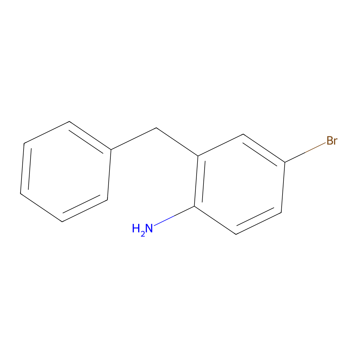 2-Benzyl-4-bromoaniline molecular structure, CAS 86233-09-2