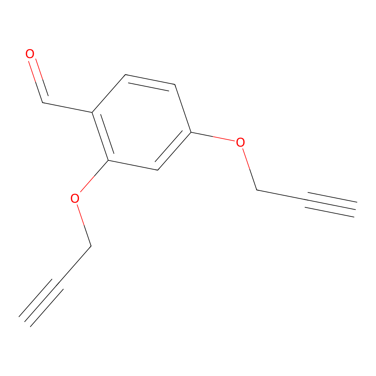 2,4-Bis(prop-2-yn-1-yloxy)benzaldehyde molecular structure, CAS 86236-18-2