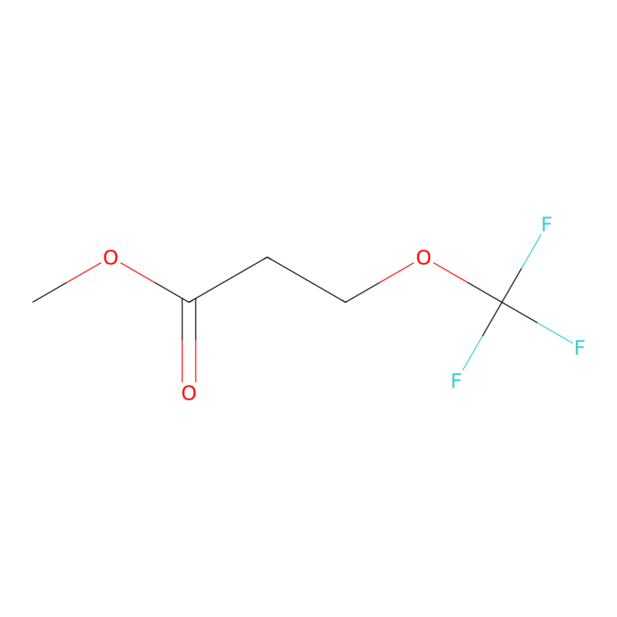 Methyl 3-(trifluoromethoxy)propanoate molecular structure, CAS 862374-86-5