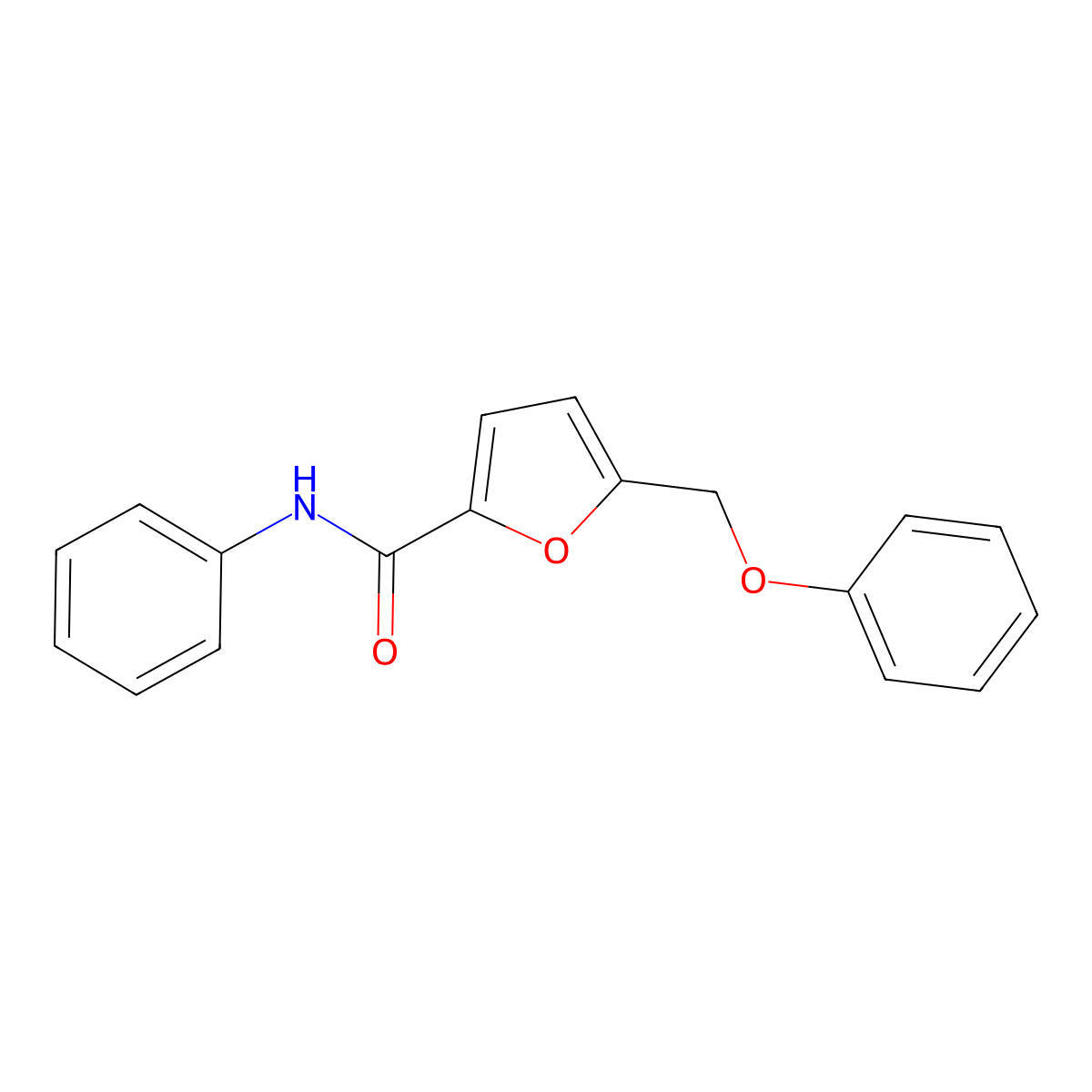 5-(phenoxymethyl)-N-phenylfuran-2-carboxamide molecular structure, CAS 862386-89-8