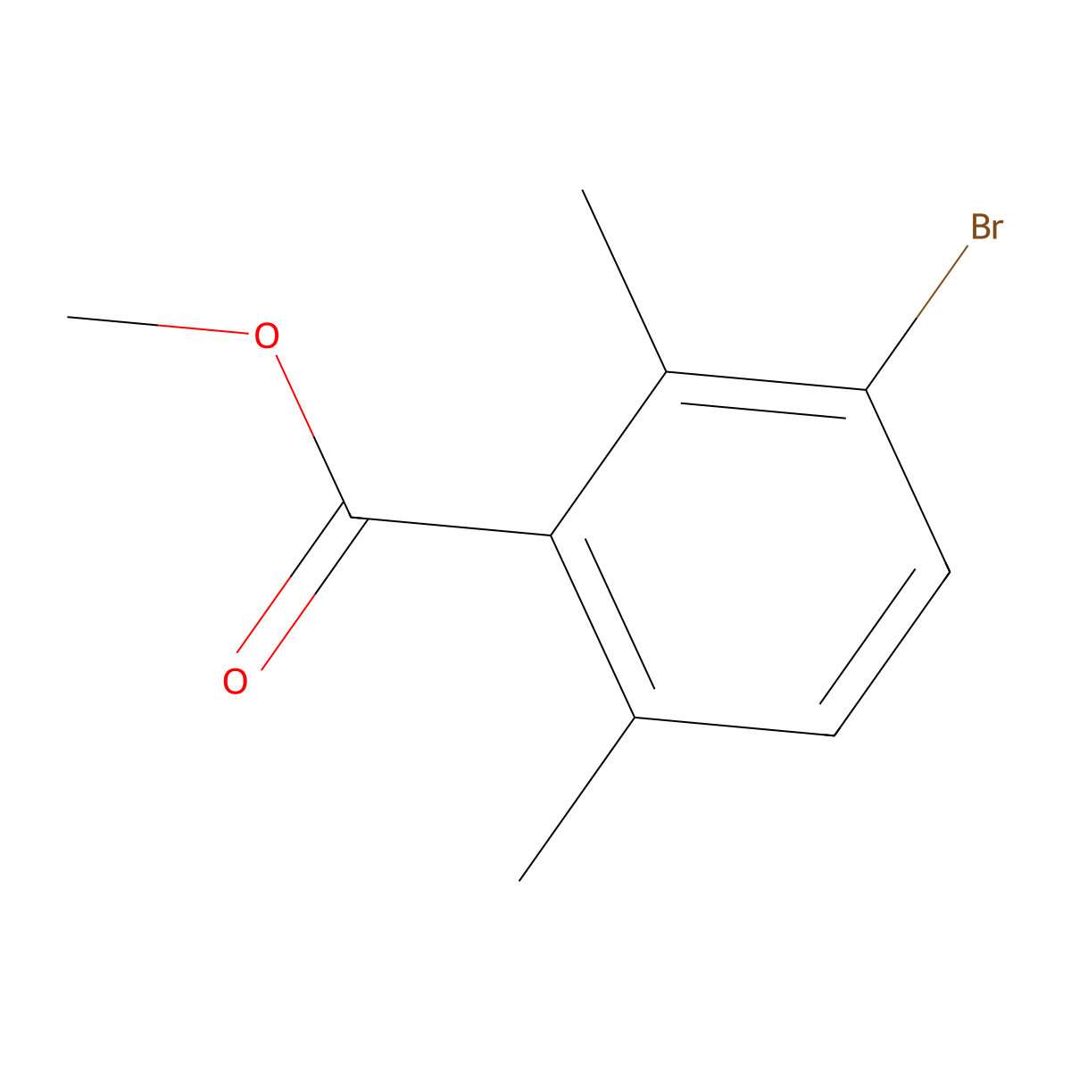 Methyl 3-bromo-2,6-dimethylbenzoate molecular structure, CAS 86246-71-1