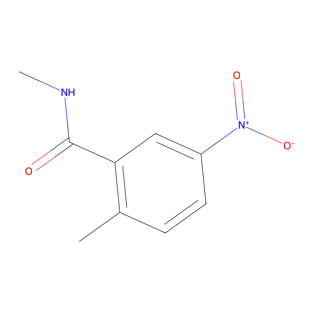 N,2-dimethyl-5-nitrobenzamide molecular structure, CAS 862470-06-2