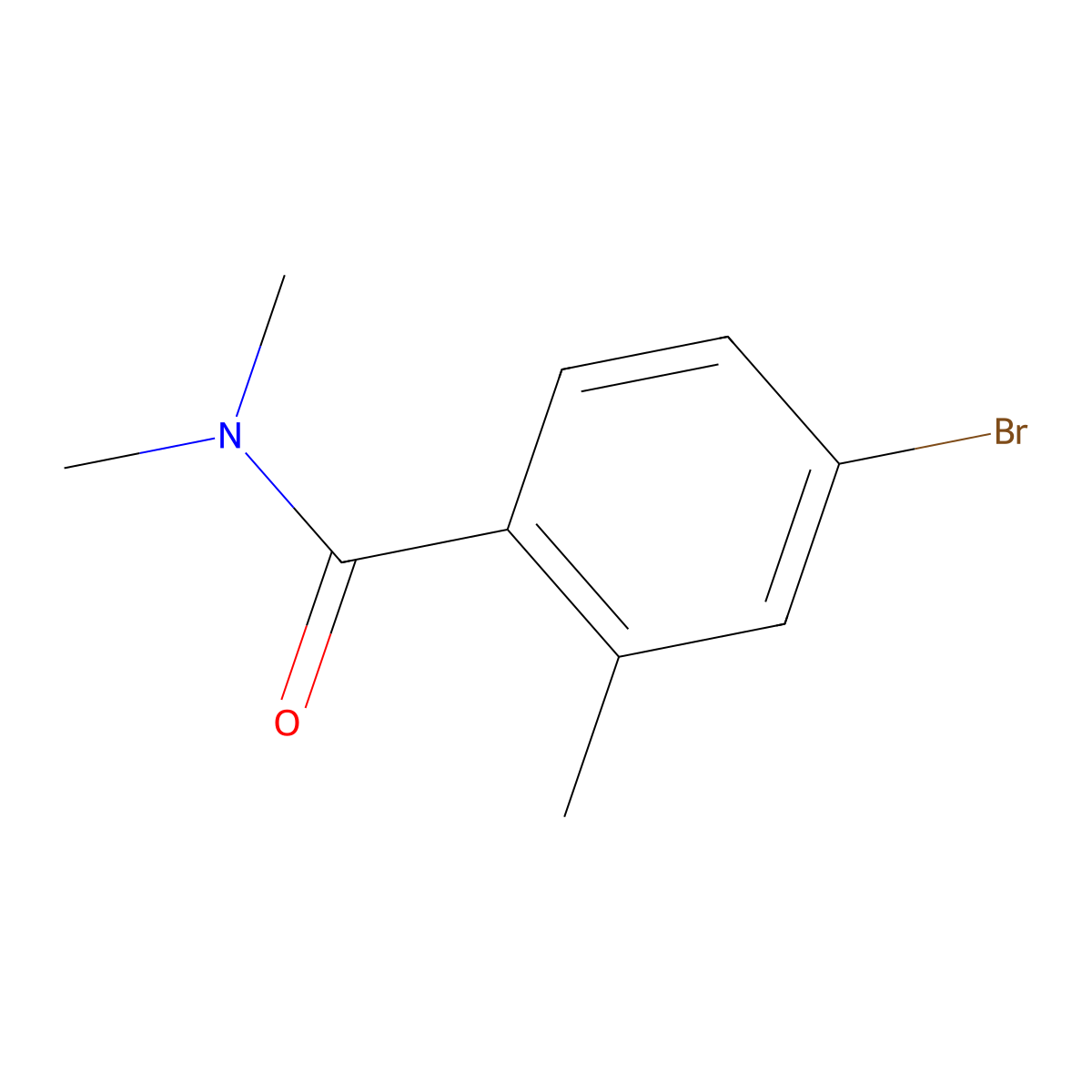 4-Bromo-n,n,2-trimethylbenzamide molecular structure, CAS 862470-12-0
