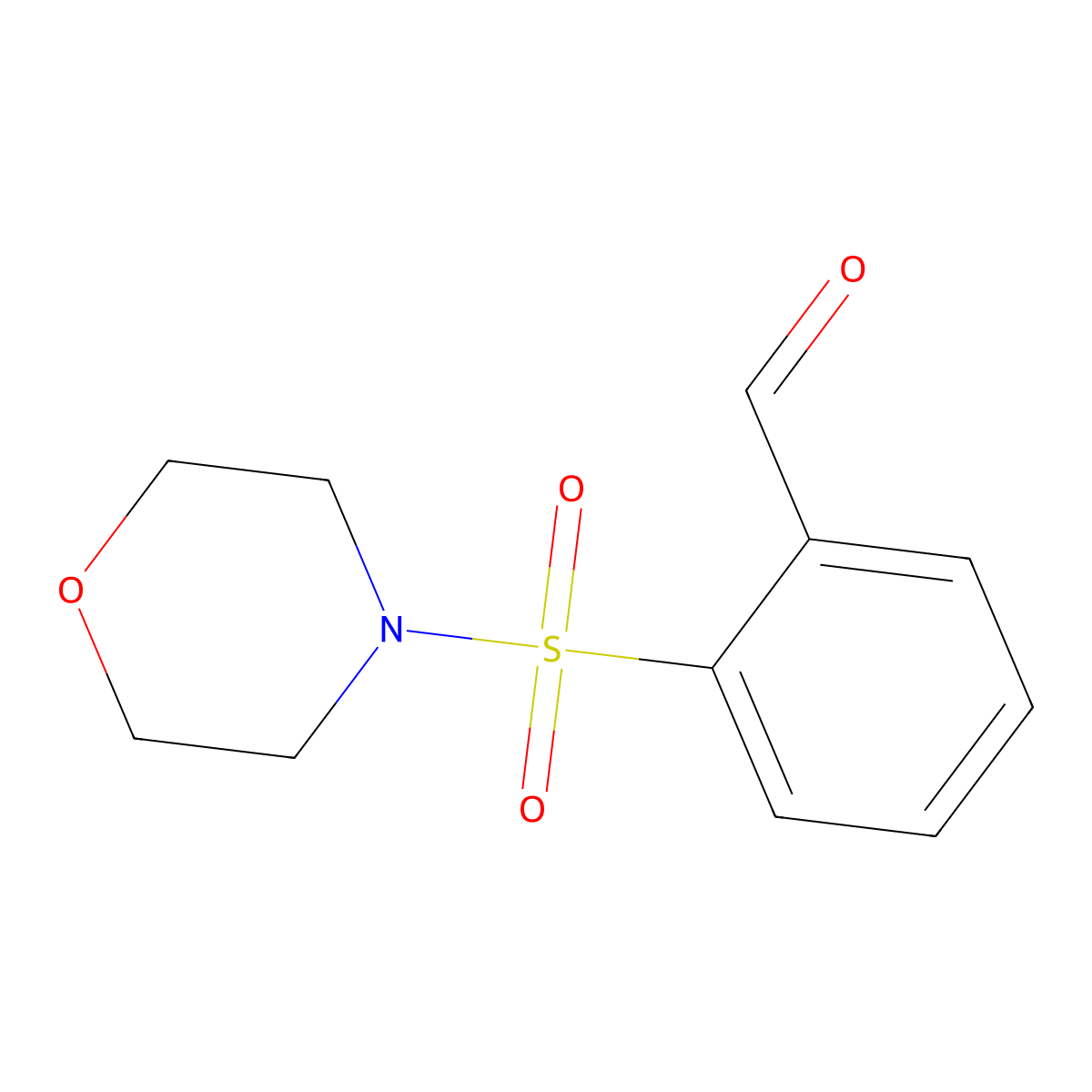 2-(Morpholine-4-sulfonyl)benzaldehyde molecular structure, CAS 862500-24-1