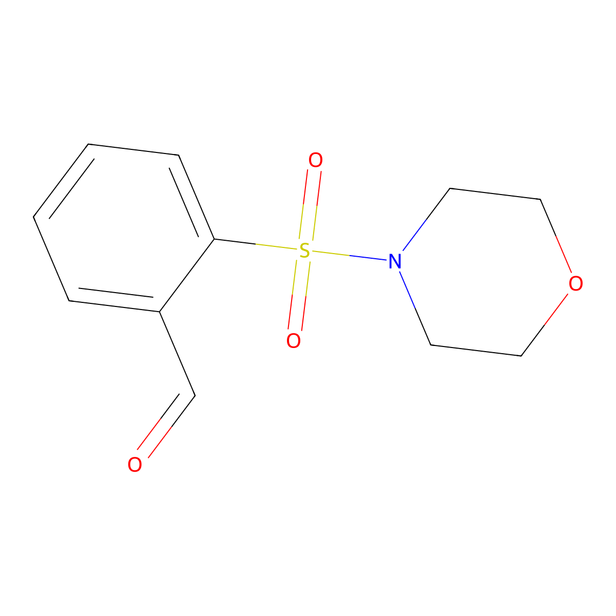 2-(Morpholine-4-sulfonyl)benzaldehyde molecular structure, CAS 862500-24-1
