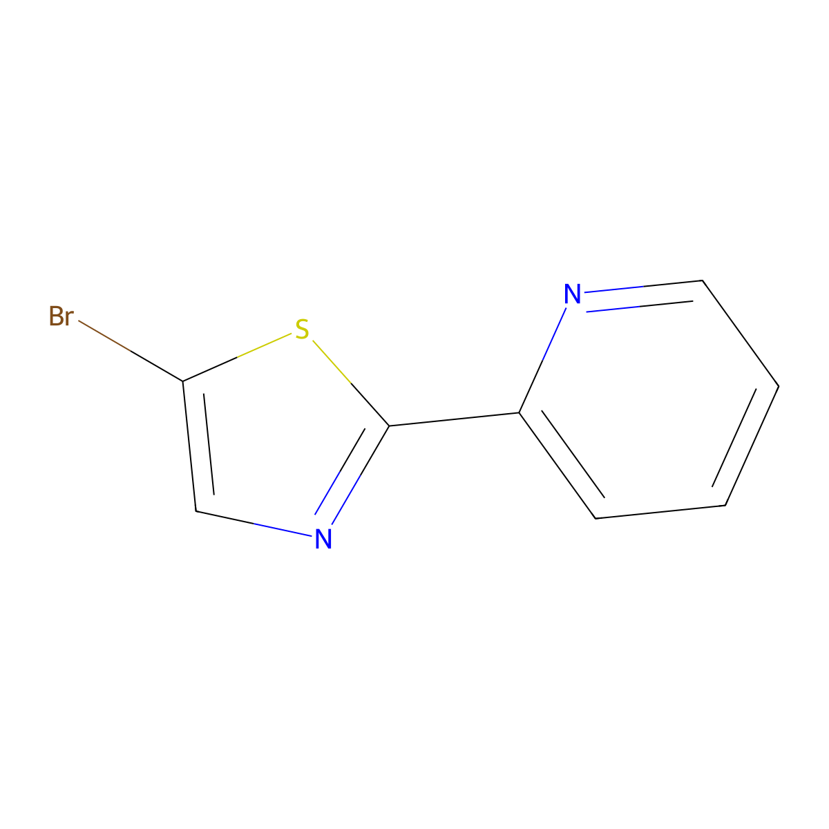 5-Bromo-2-(pyridin-2-YL)thiazole molecular structure, CAS 862500-43-4