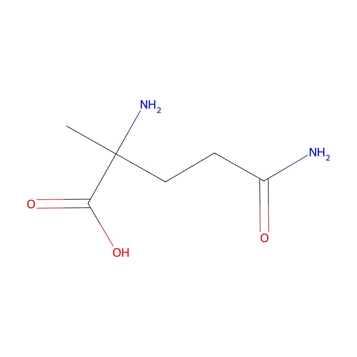 (2R)-2-Amino-4-carbamoyl-2-methylbutanoic acid molecular structure, CAS 862504-00-5