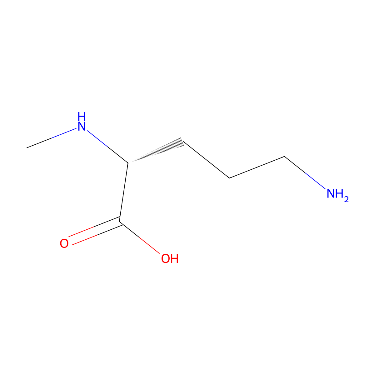 N2-Methyl-D-ornithine molecular structure, CAS 862504-04-9