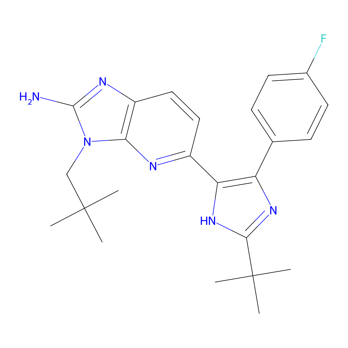 Ralimetinib molecular structure, CAS 862505-00-8