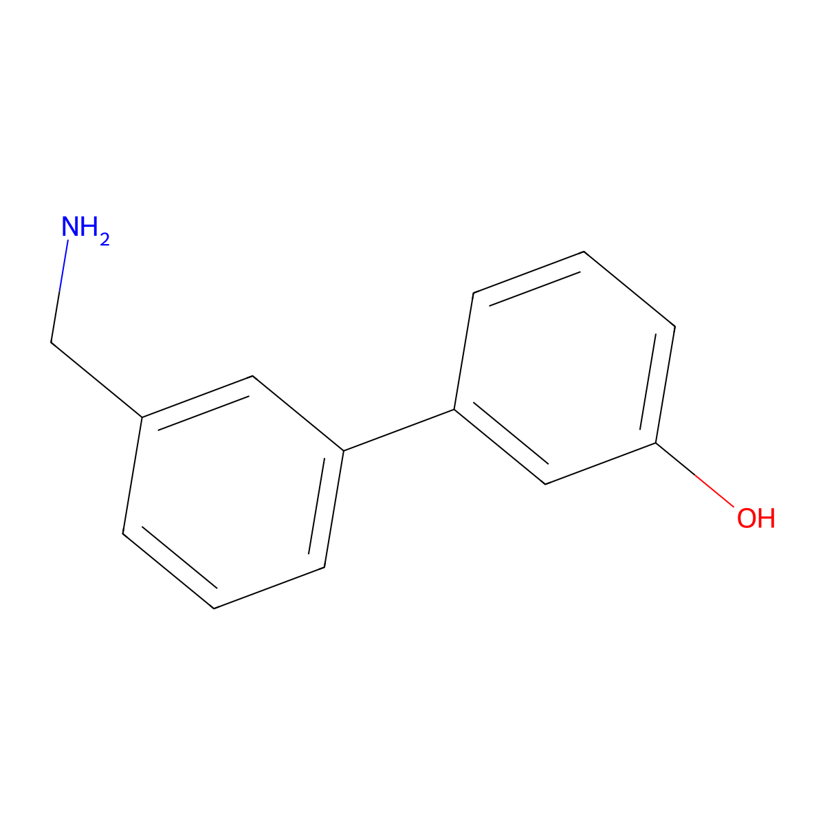 3-[3-(Aminomethyl)phenyl]phenol molecular structure, CAS 862541-17-1