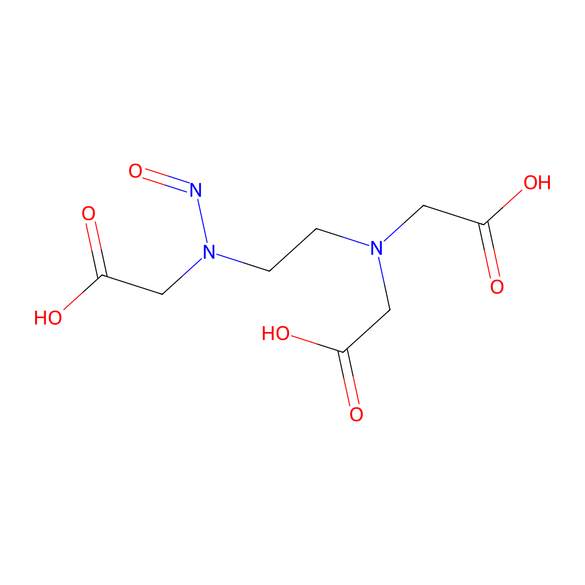 N-[2-[Bis(carboxymethyl)amino]ethyl]-N-nitroso-Glycine molecular structure, CAS 862542-34-5